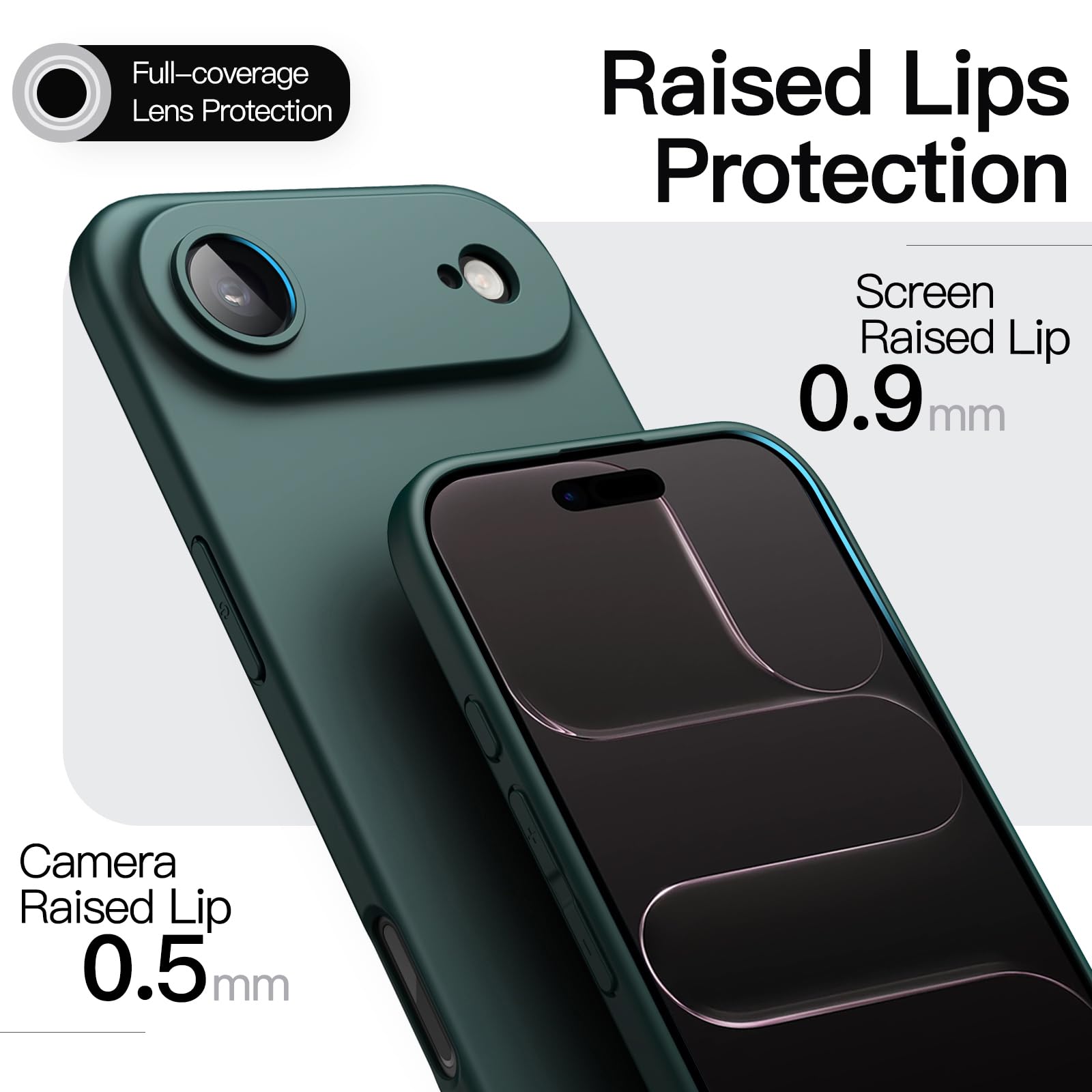 Jetech Slim Case For Iphone 17 Air, Ultra-Thin Lightweight Minimalist Phone Cover With Camera Lens Protection, Matte Anti-Finger