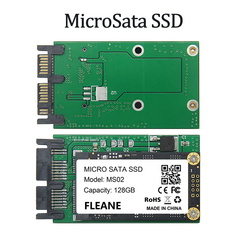 Fleane 128Gb Ms02 Micro Sata Ssd Compatible With Hp 2740P 2730P 2540P Ibm X300 X301 T400S T410S Replace Mk1229Gsg Mk1629Gsg Mk25