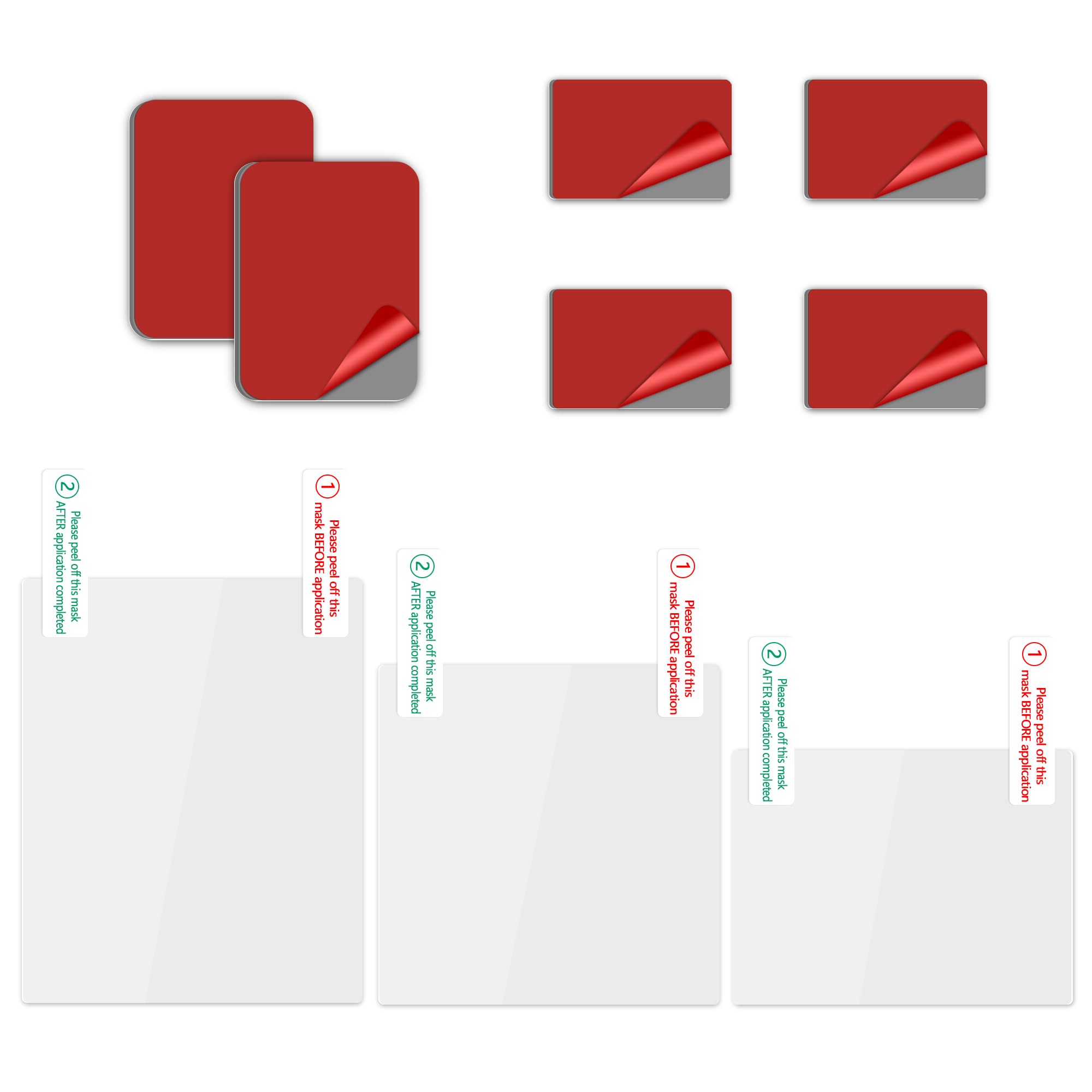 Qamcbulc Electrostatic Sticker For Mounting Dash Cam, Windshield Adhesive For Radar Detector, Double Sided Sticker Adhesive Pad