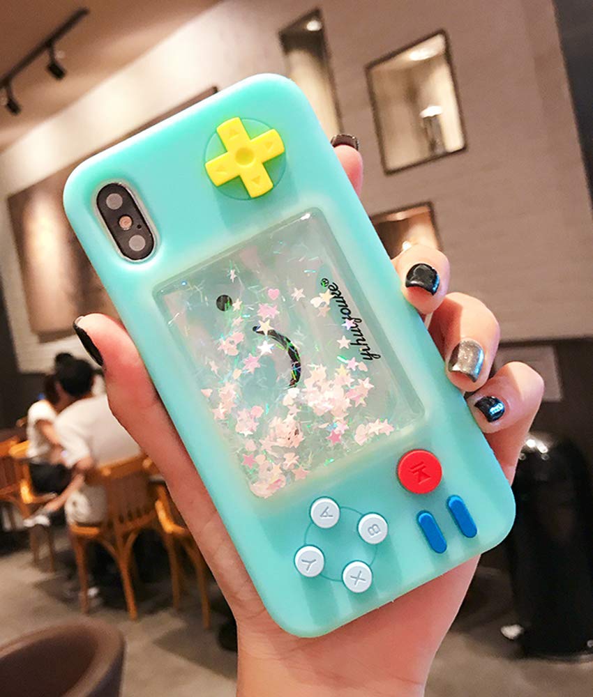 Unnfiko Squishy 3D Cartoon Game Case Compatible With Iphone 11 Pro, Creative Liquid Stars Funny Play Case Soft Rubber Protective