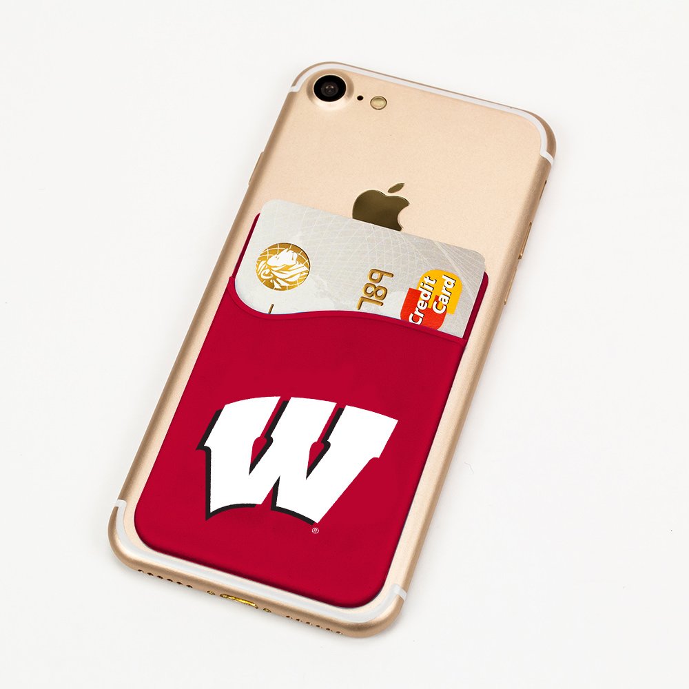Guard Dog Silicone Credit Card Holder/Phone Wallet - Wisconsin Badgers