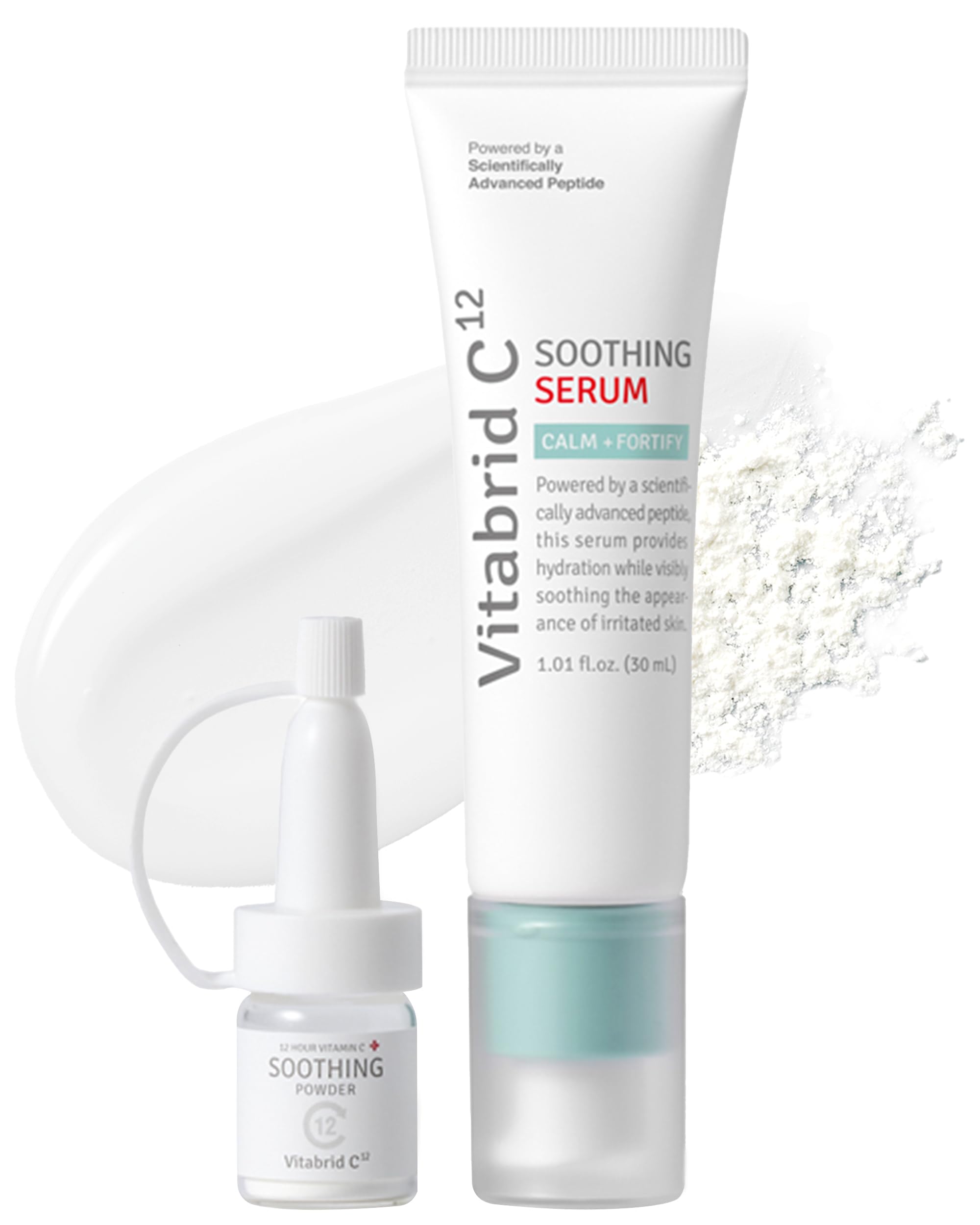 Vitabrid C12 12 Hour Vitamin C Soothing Serum For Acne & Blemish Prone Sensitive Skin   Improves Sebum, Pores And Redness   Pept