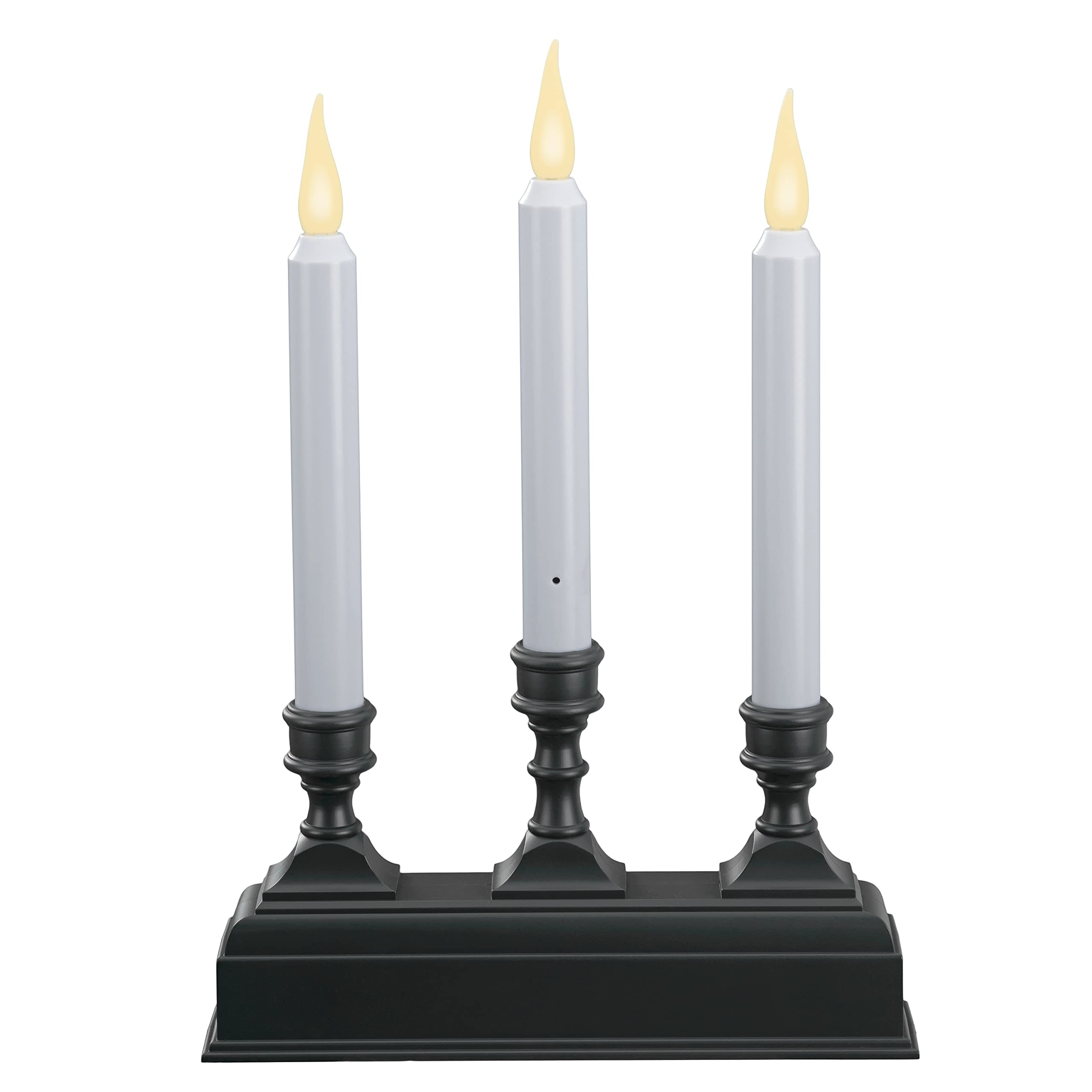 612 Vermont Battery Operated Led Window Candelabra With Sensor And 8 Hour Timer (Antique Bronze)