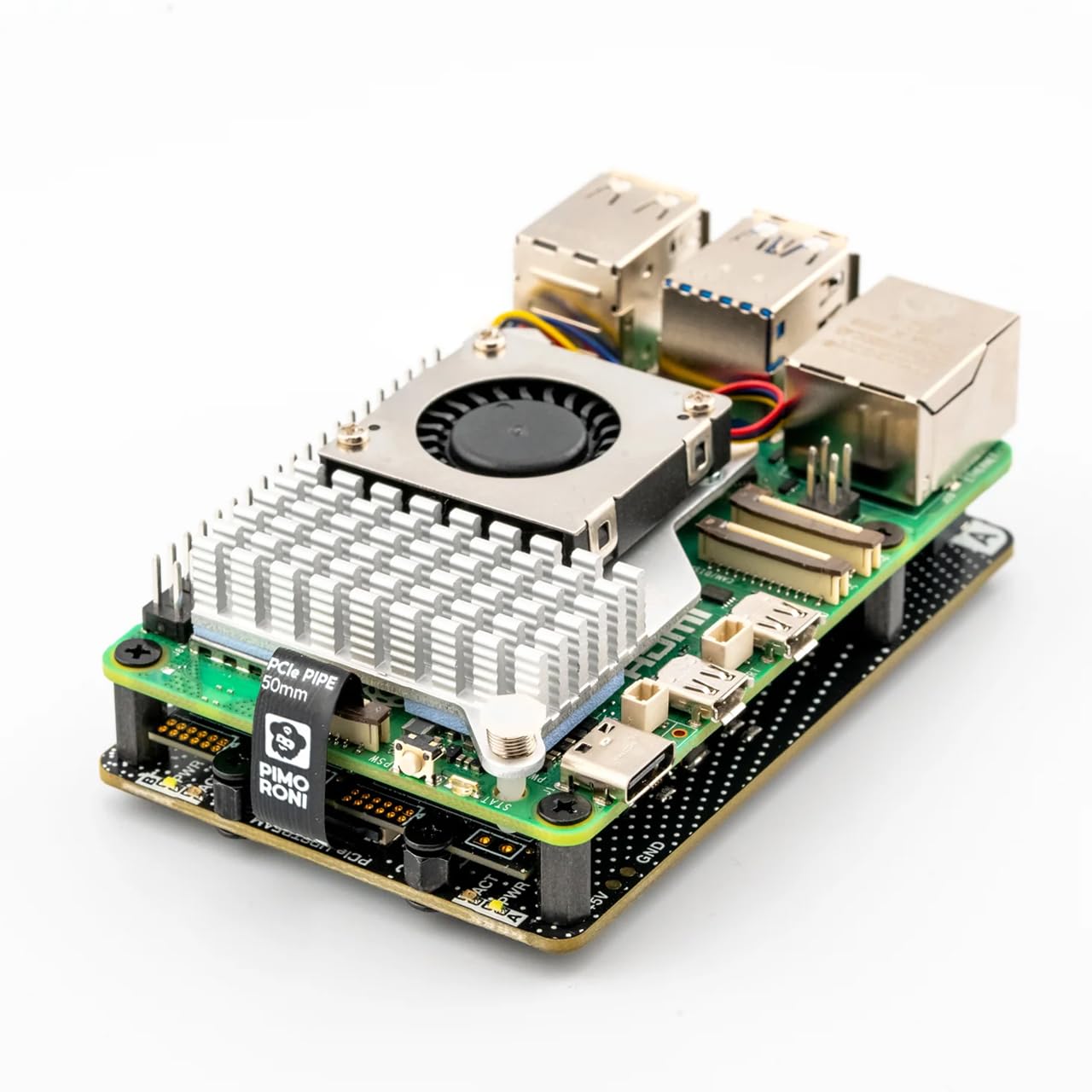 Nvme Base For Raspberry Pi 5 M.2 Hat Pcie Extension Board (M.2 2230 To 2280 Supported) (0Tb (Duo))