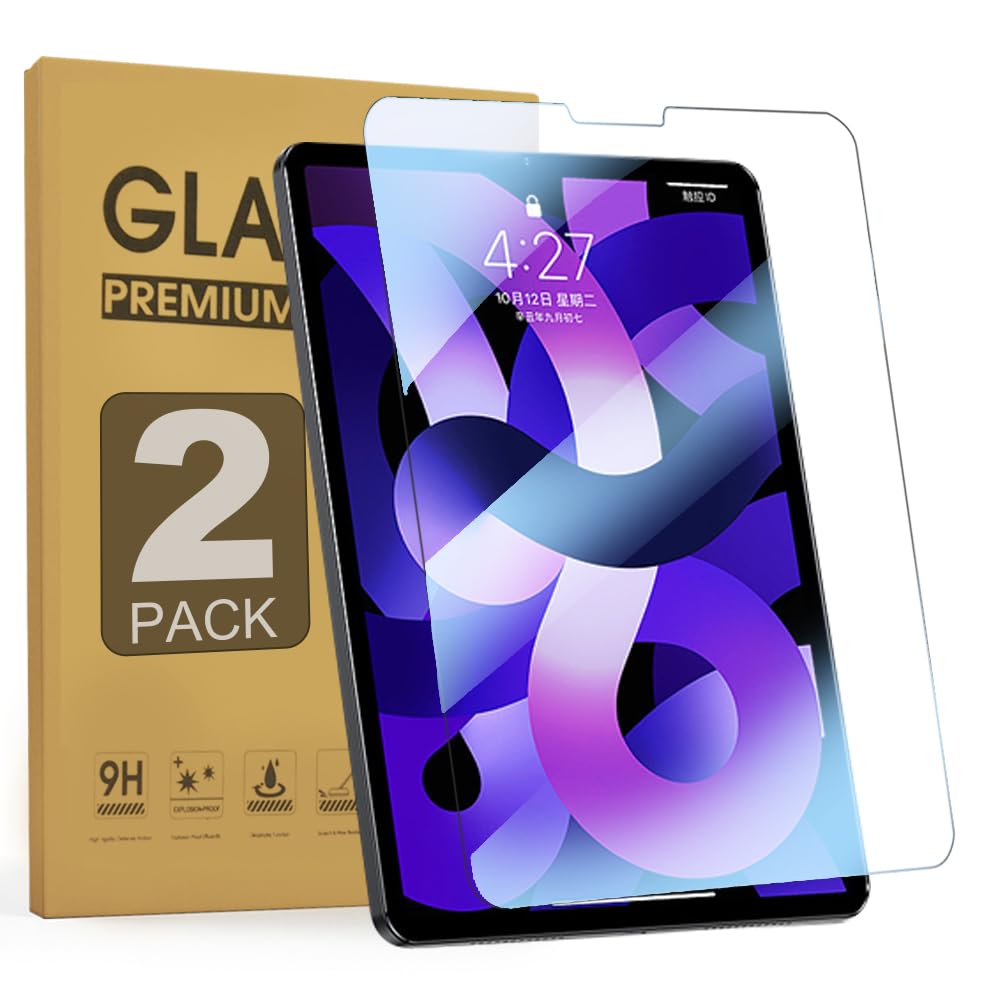 Zenrich [2Pack] Tempered Glass Screen Protector For Ipad Air 5Th Gen 2022/Air 4Th Gen10.9/Ipad Pro 11 Inch With Anti Blue Light