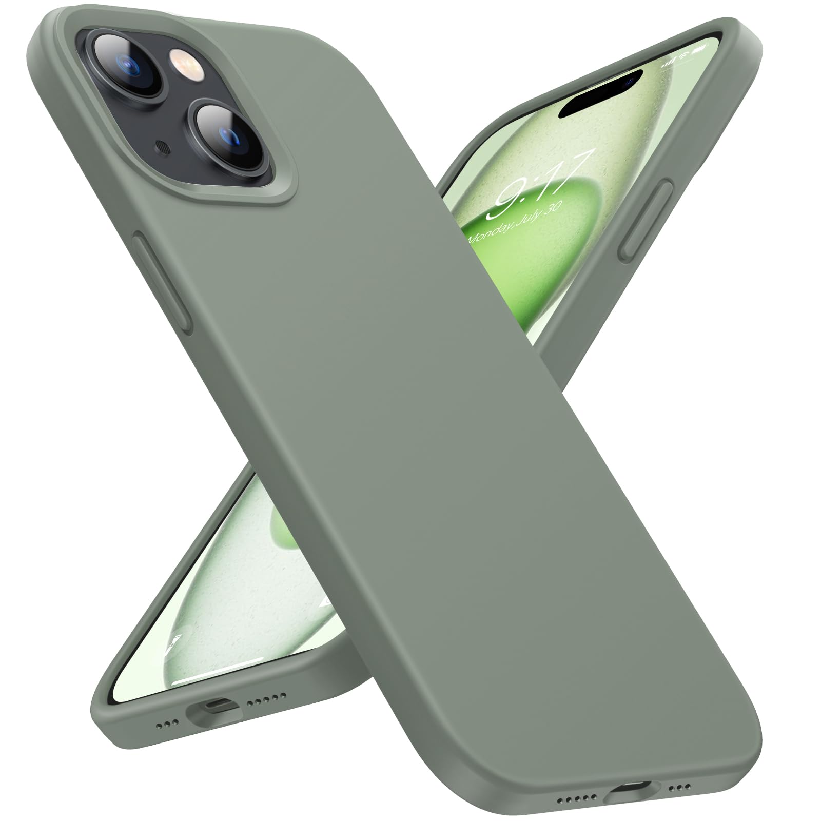 Buydot Designed For Iphone 15 Case, Silicone [12Ft Military Grade Protection] Phone Case With [2 Screen Protectors], [Anti Scrat