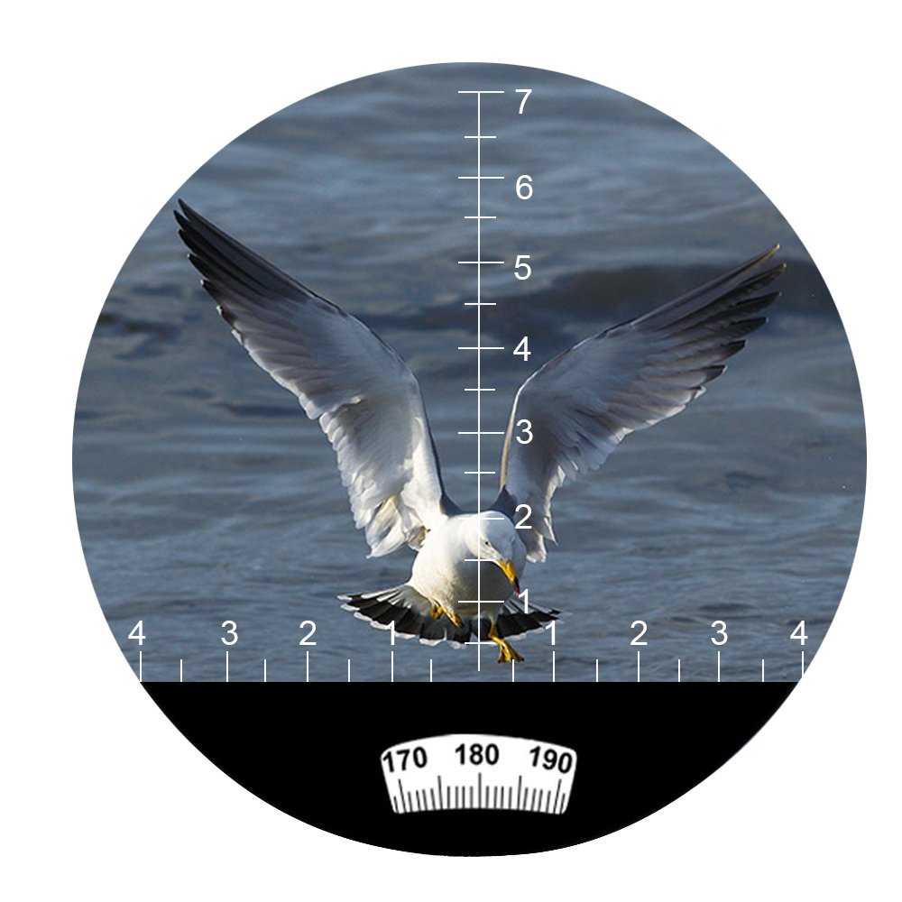 Hooway 7X50 Hd Waterproof Military Marine Binoculars W/Internal Rangefinder & Compass For,Bird Watching,Boating And More(Army Gr