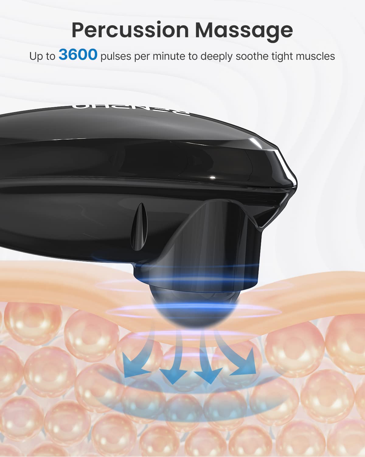 Renpho Rechargeable Handheld Back Massager, Cordless Electric Neck Massage Tool For Shoulder, Foot, Leg, Calf, Gifts For Women A