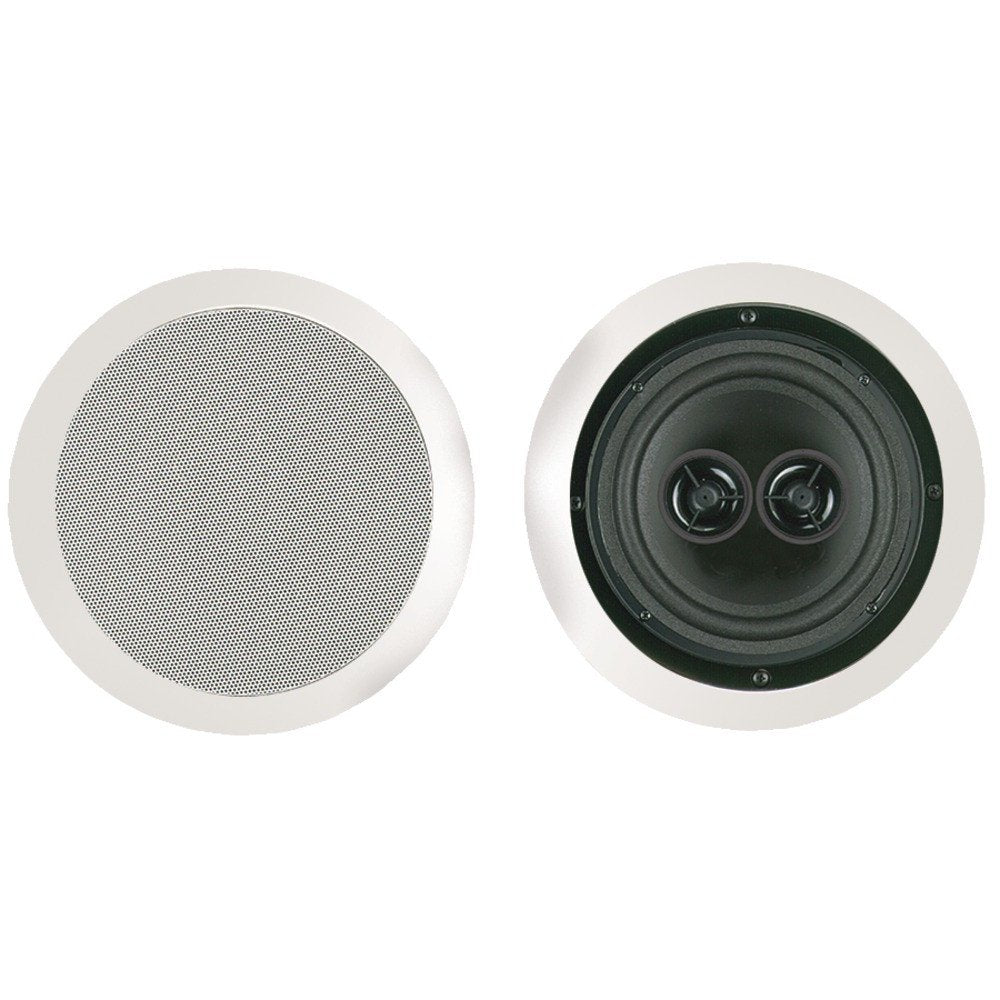 BIC America MSR6D DUAL VOICE COIL IN-CEILING SPEAKER TWIN-ANGLED TWEETERS 6.5IN WOOFER by BIC America
