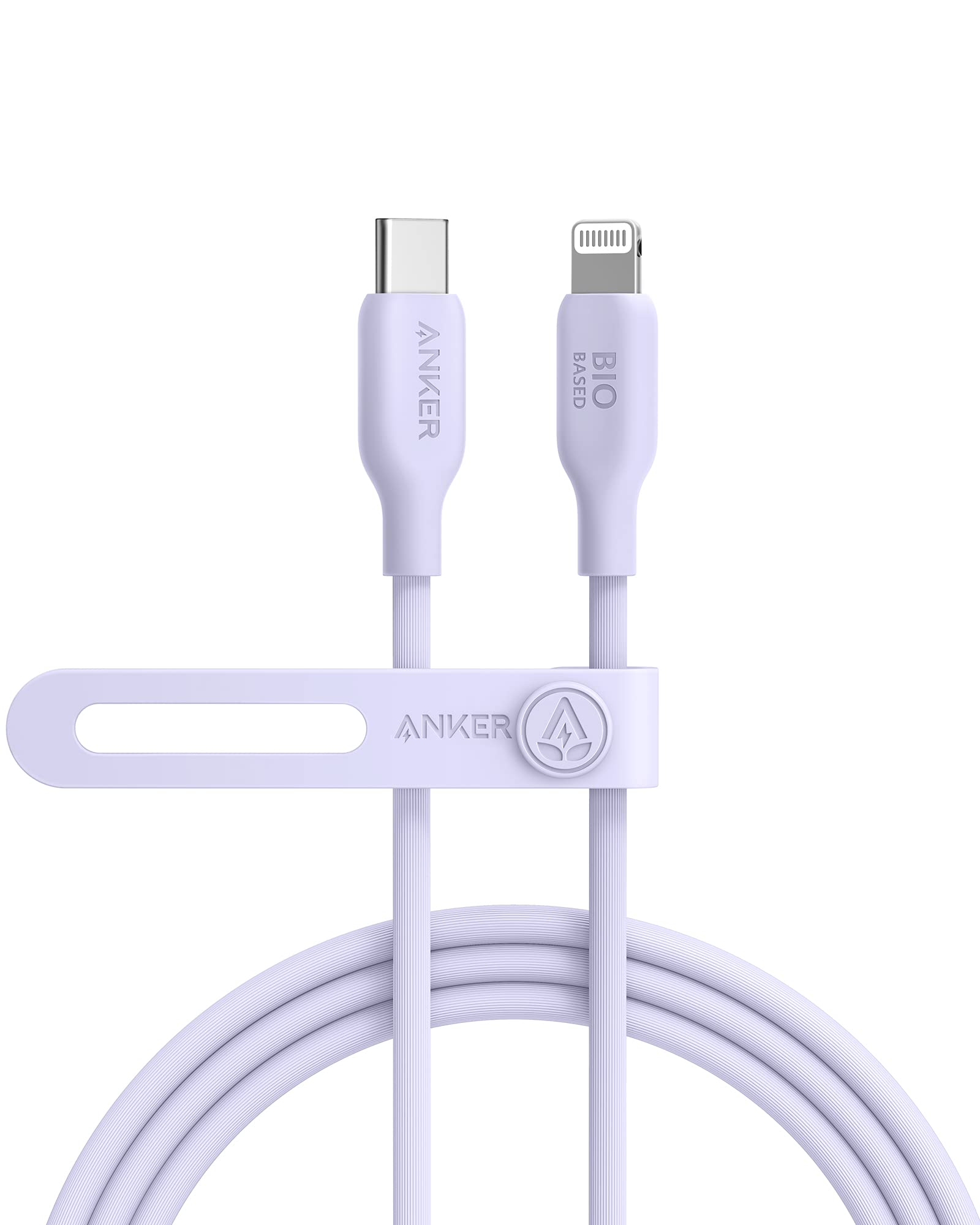 Anker Usb C To Lightning Cable, (Lilac Purple, 6Ft), Mfi Certified, Bio Based Fast Charging 541 Cable For Iphone 14 14Pro 14Pro 
