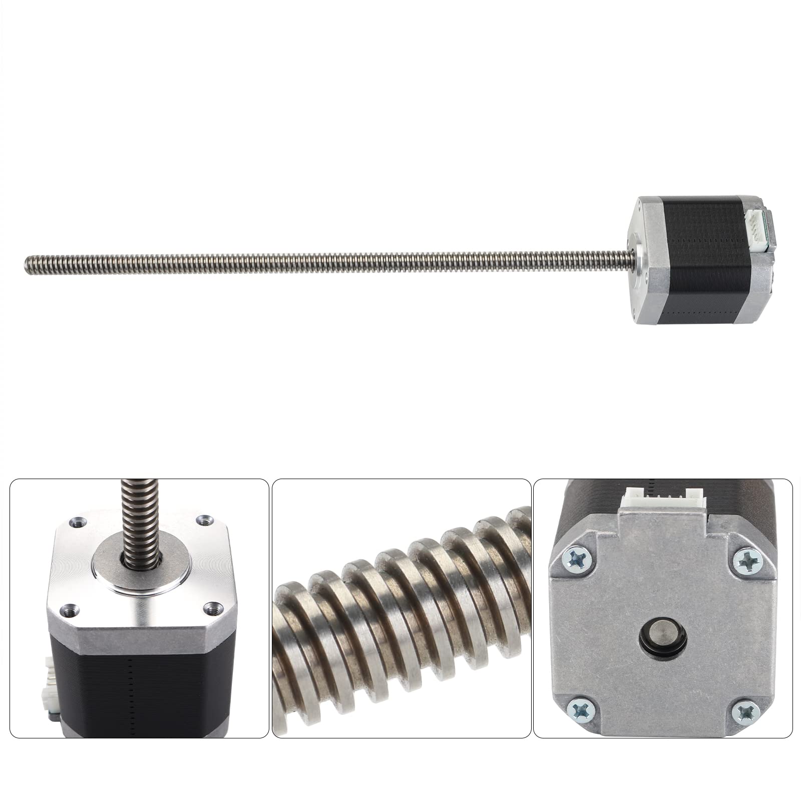 Fysetc Anycubi Photn Replacement Parts 42 48Mm Stepper Motor With Leadscrew 24Cm/9.44Inch, 1.5A 2 Phase 3.45V 1.8 Step Angle Com