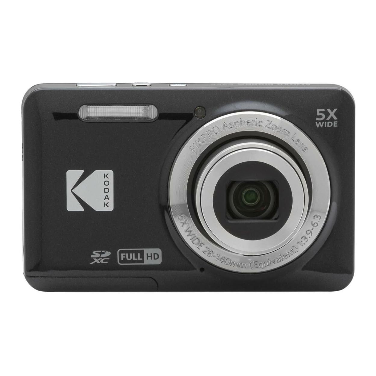 Kodak Pixpro Friendly Zoom Fz55 Digital Camera (Black) Bundle With Camera Case, 32Gb Class 10 Uhs-I U1 Sdhc Memory Card And Usb