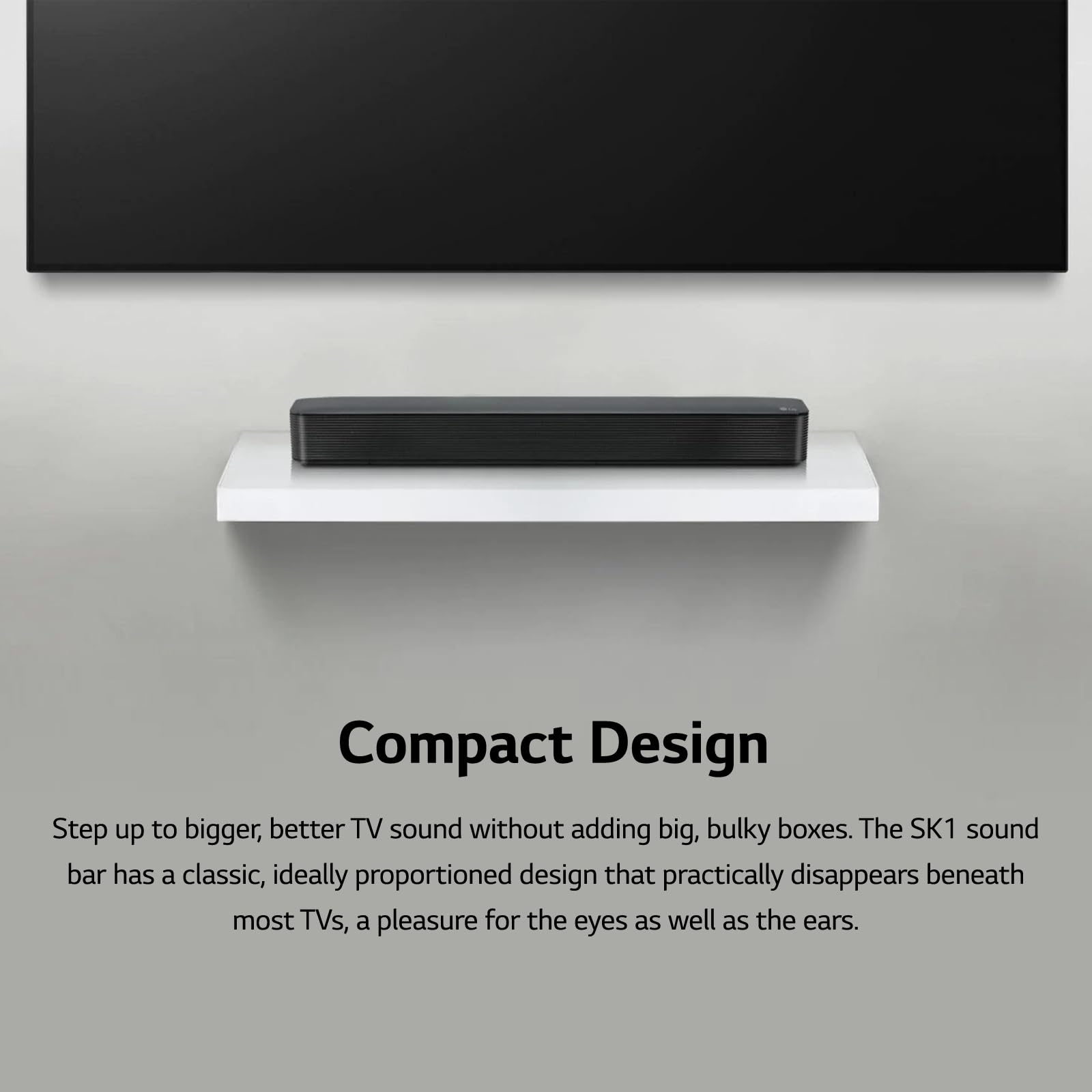 Lg Soundbar Sk1 2.0 Ch Compact Sound Bar With Bluetooth