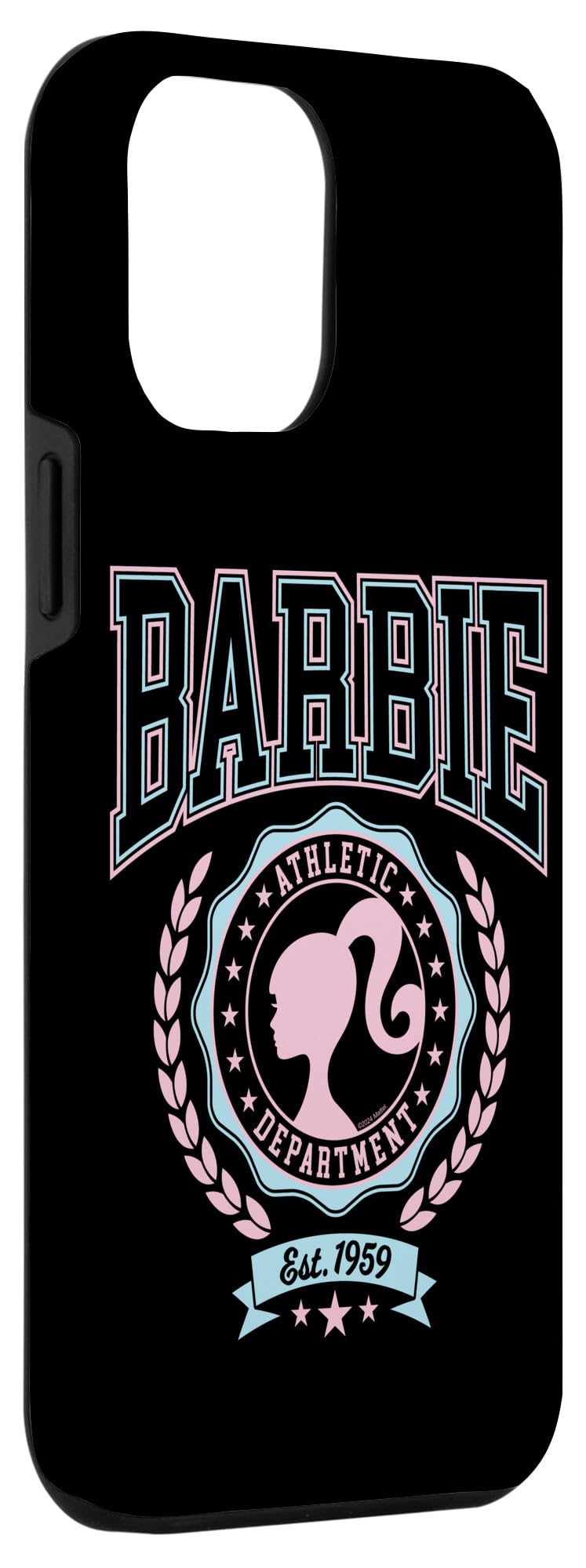 Iphone 12 Pro Max Barbie   Varsity Athletic Department Silhouette Logo Case