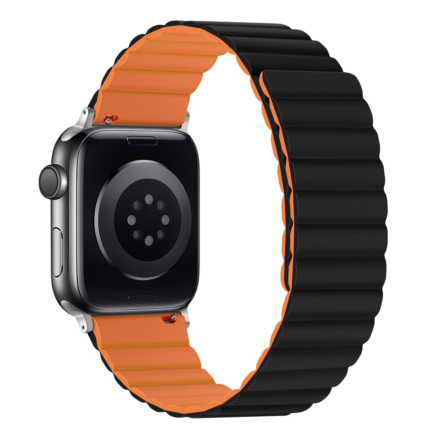 Tasikar Silicone Bands Compatible With Apple Watch Band 49Mm 45Mm 44Mm 42Mm, Loop Strap With Strong Magnetic Closure Designed Fo