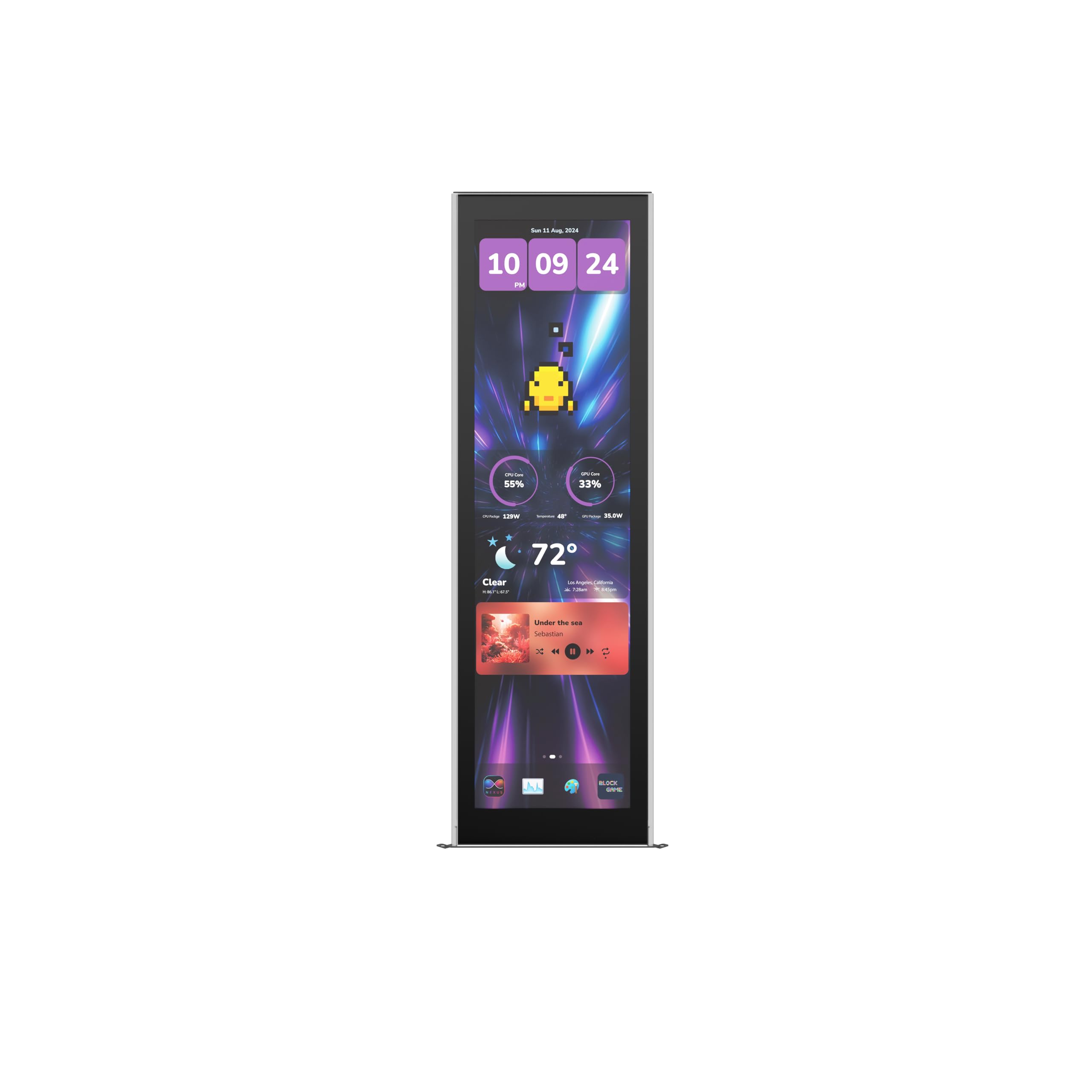 Hyte Y70 Touch Infinite Display Upgrade Screen Kit for PC Case - 14.9 IPS Display - 2.5K Resolution - 60Hz - 10-Point Touch - Pi