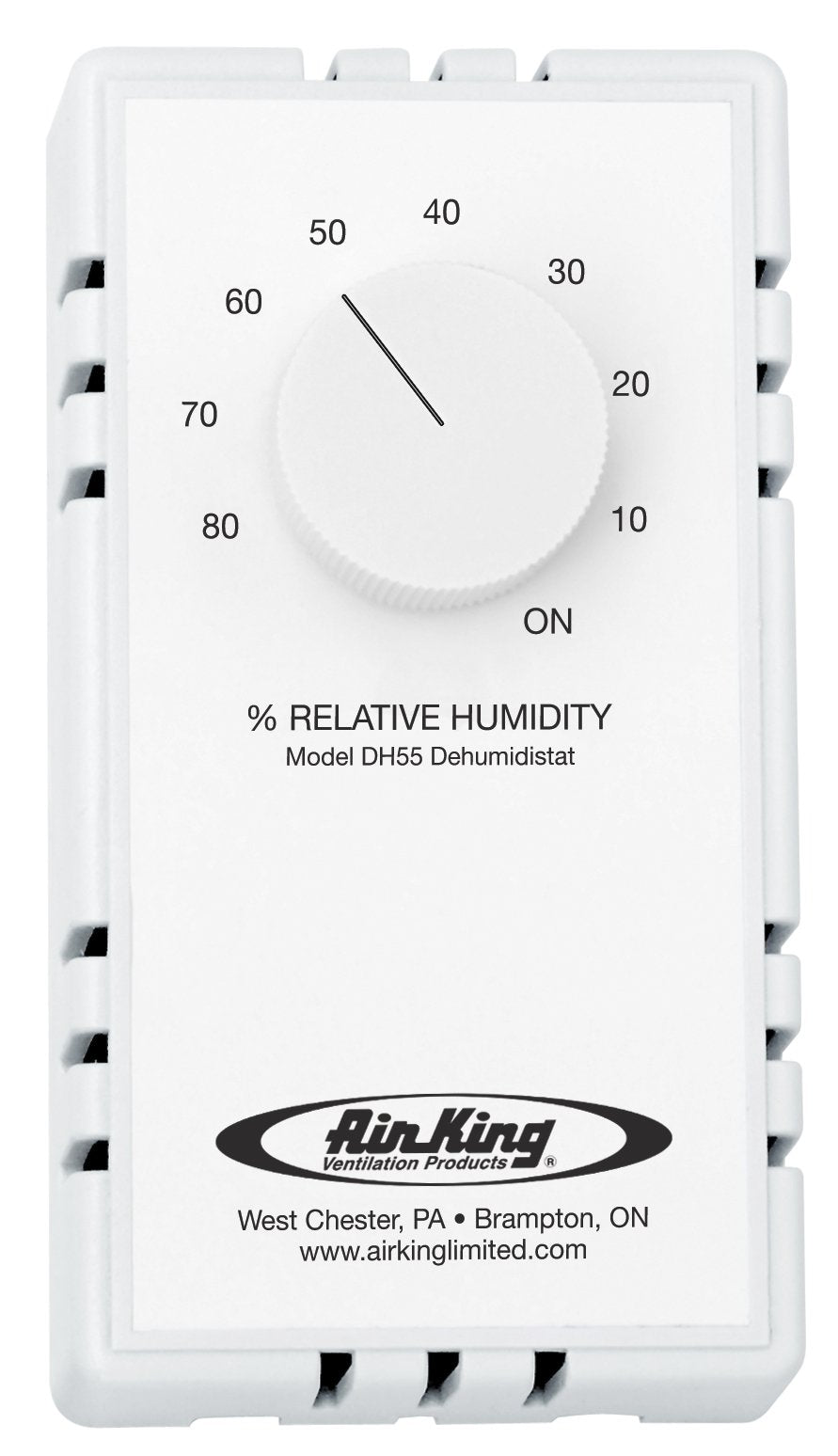 Air King Dh55 Dehumidistat Switch, White