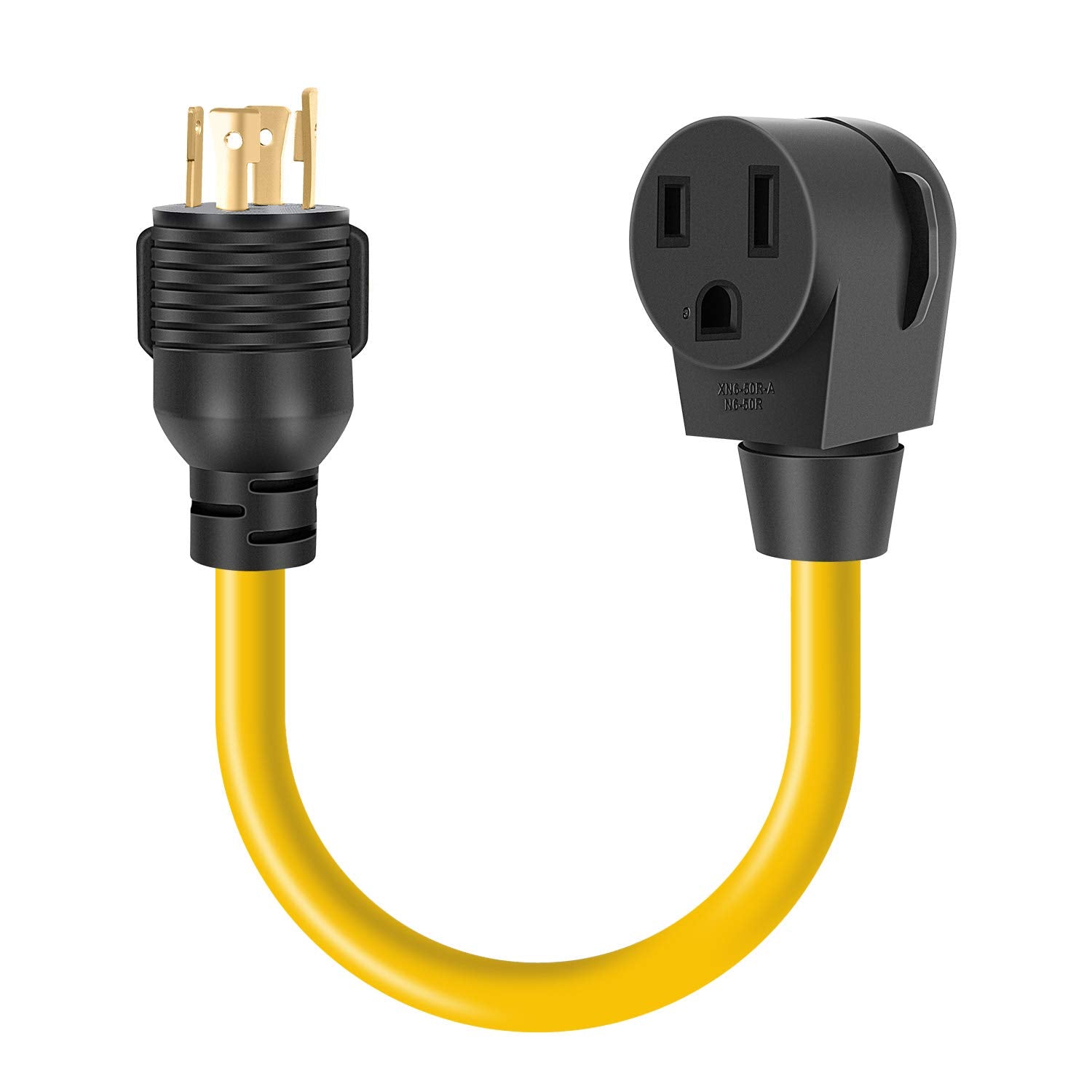 Rophor Welder Adapter Plug Cord, L14 30P Twist Lock Male To 6 50R Female, 4 Prong To 3 Prong Generator To Welder Adapter Power C