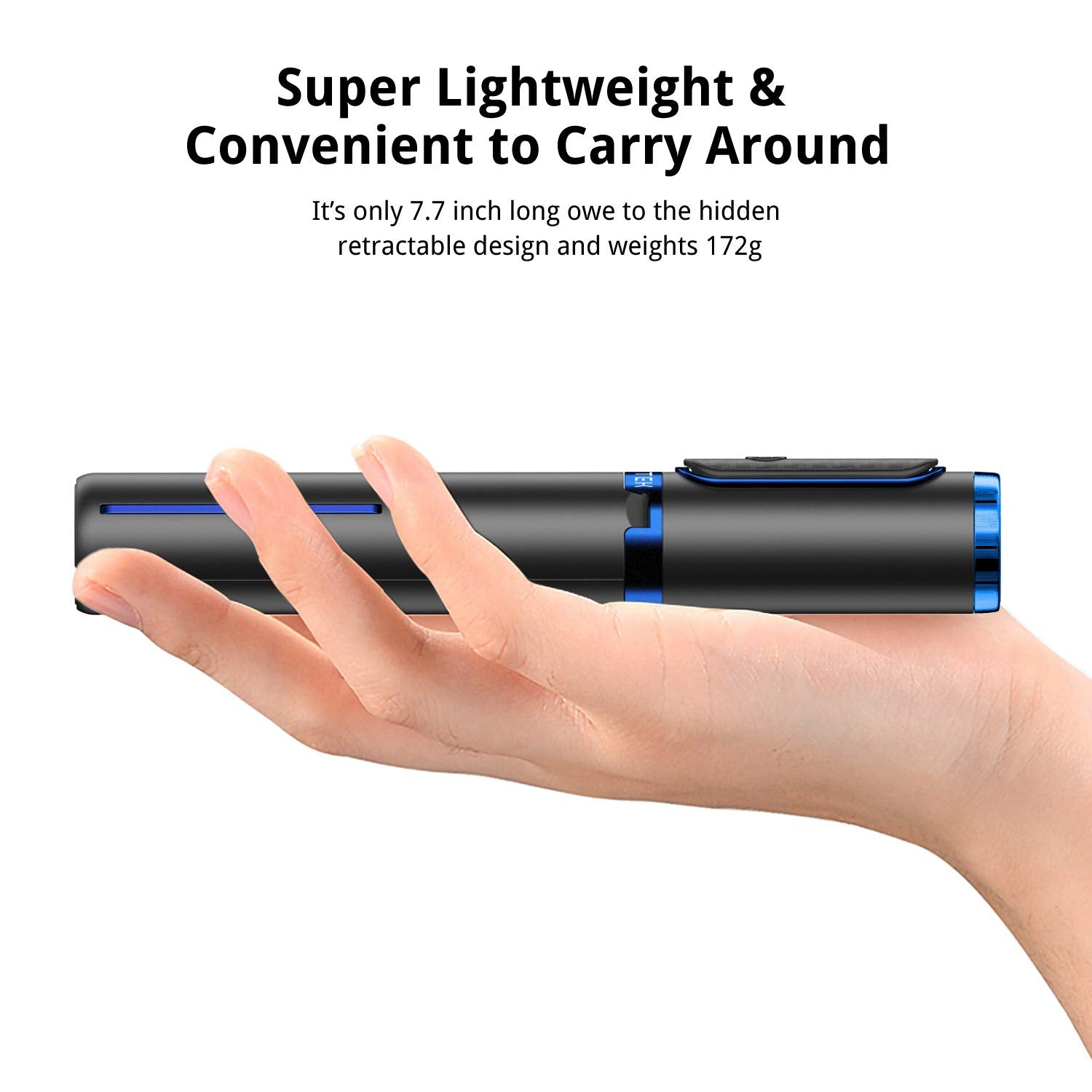 Atumtek Bluetooth Selfie Stick Tripod, Extendable 3 In 1 Aluminum Selfie Stick With Wireless Remote And Tripod Stand 270 Rotatio