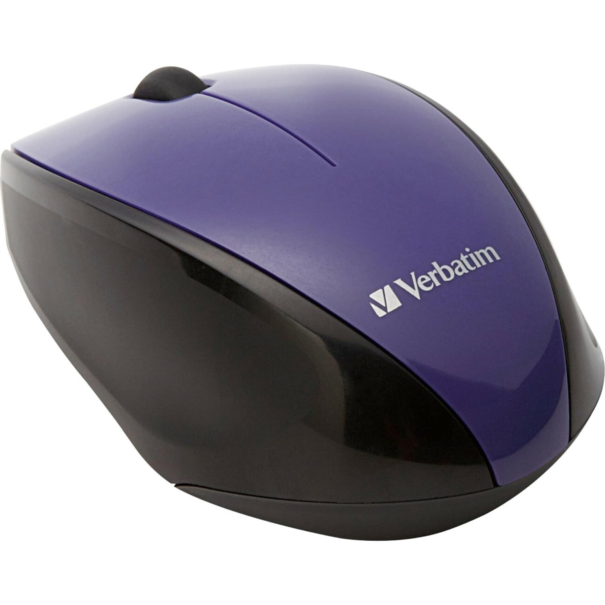 Verbatim Wireless Multi-Trac Mouse 2.4GHz with Nano Receiver - Ergonomic, Blue LED, Portable Mouse for Mac and Windows - Purple
