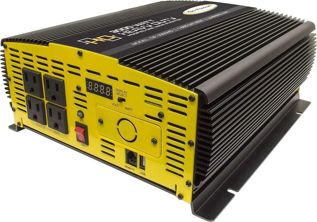Go Power! Heavy Duty Modified Sine Wave Inverter (3000-watts)