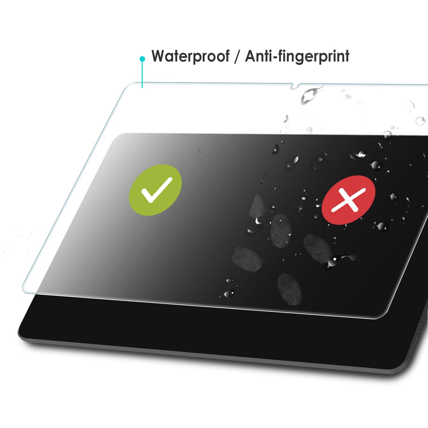 Wd&Cd 2 Pack Screen Protector Compatible With Samsung Galaxy Tab S9 Fe 10.9 Inch / S9 11 Inch, Tempered Glass Film Replacement F