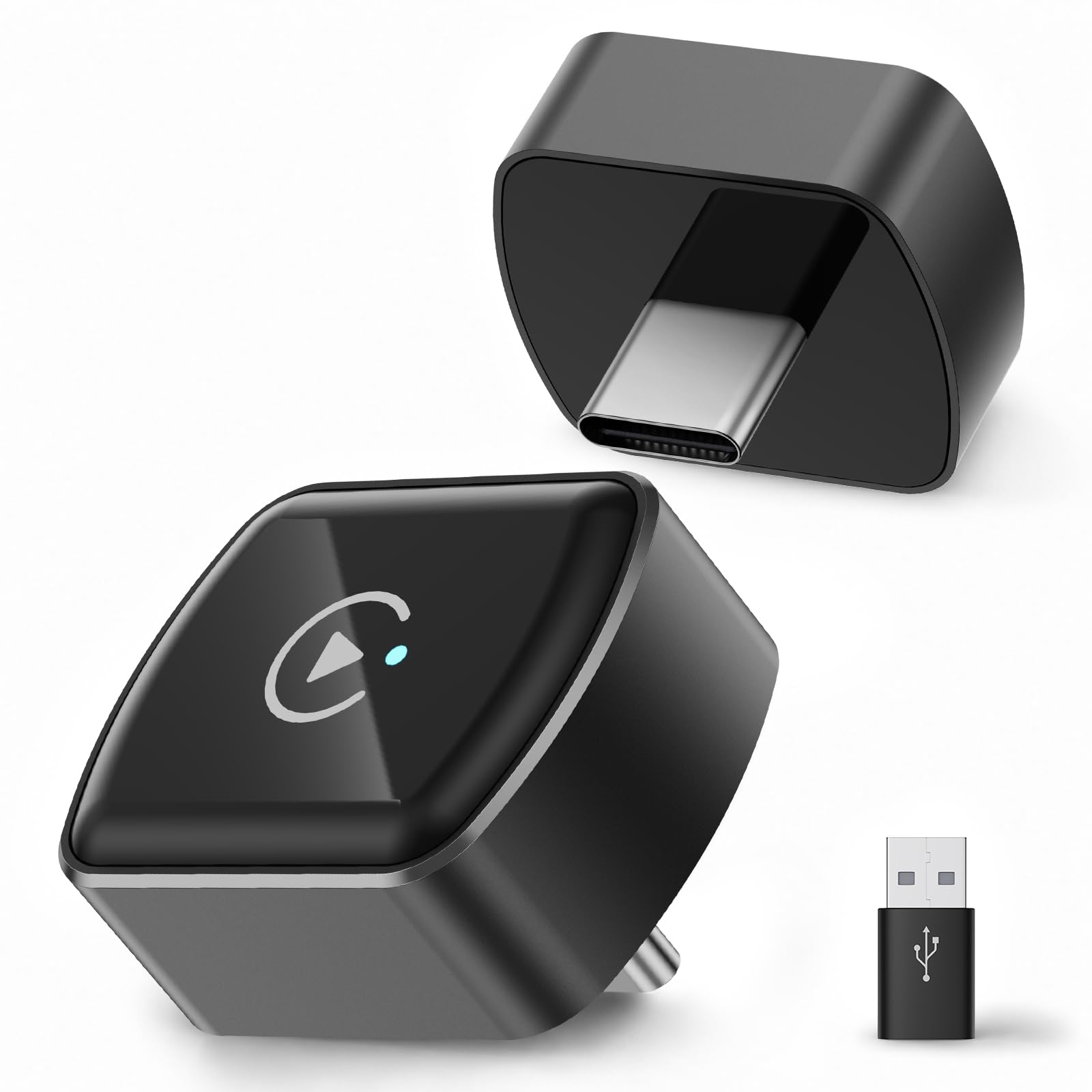 MagKeep Wireless CarPlay Adapter USB C  Upgrade Android Auto Dongle, The Small PlugandPlay Dongle for Wired CarPlay/Android A