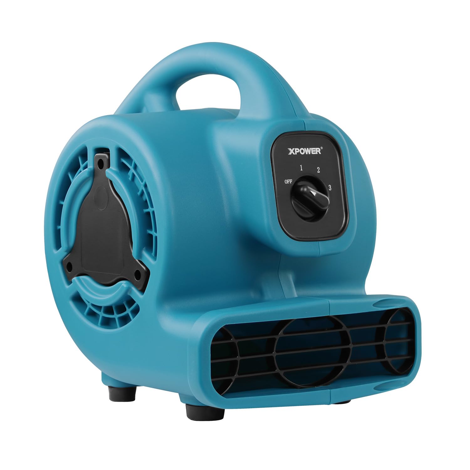 Xpower P 80 Mini Utility 600 Cfm Centrifugal Air Mover, Floor Fan, Blower, Stackable, For Drying,Cooling, Ventilating, Home Use