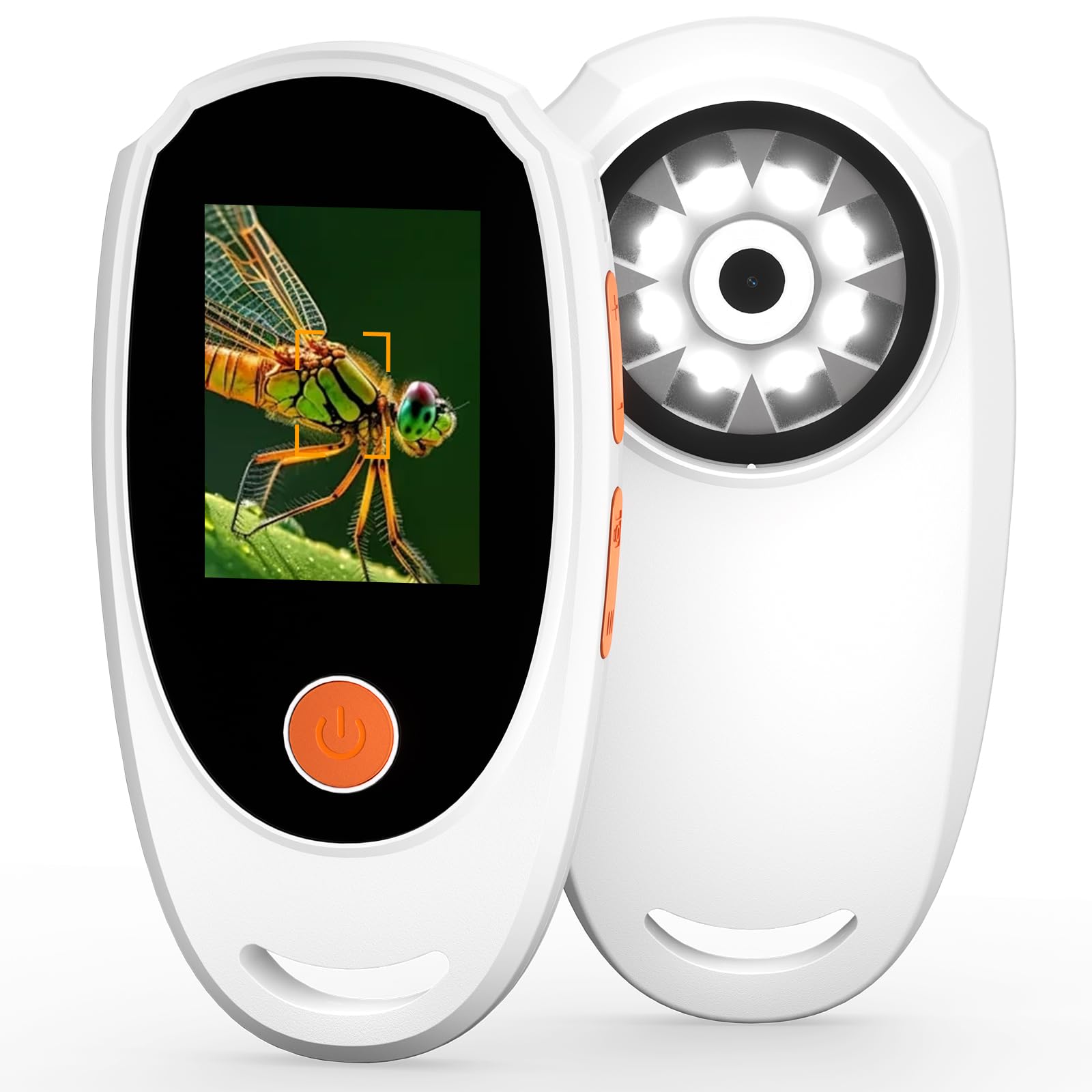 BWVV Handheld Digital Microscope for Kids and Adults | 500X Handheld Microscope with 2.0 IPS Screen and 8 Adjustable LEDs | Magn