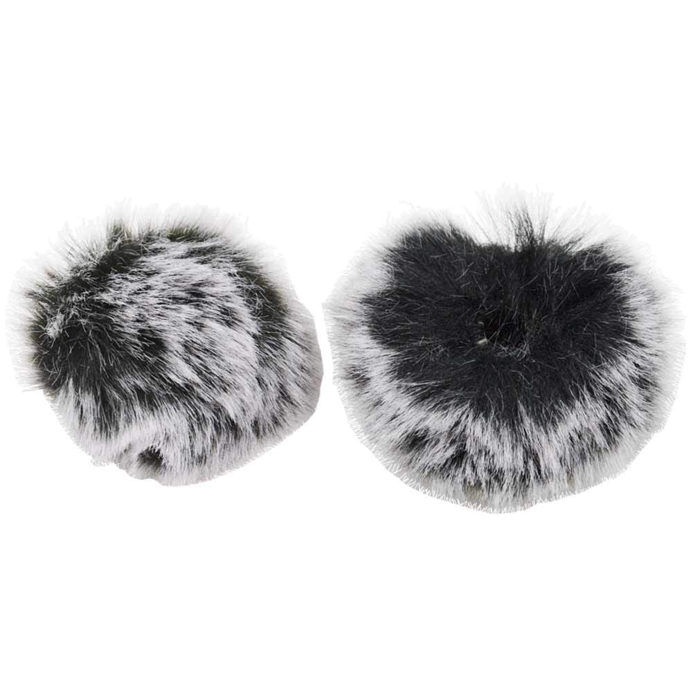 Bnkenx 2Pack Professional Outdoor Furry Windscreen Muff Wind Lavalier Microphone Wind Screen Furry Muffs Windscreen Muff Windpro