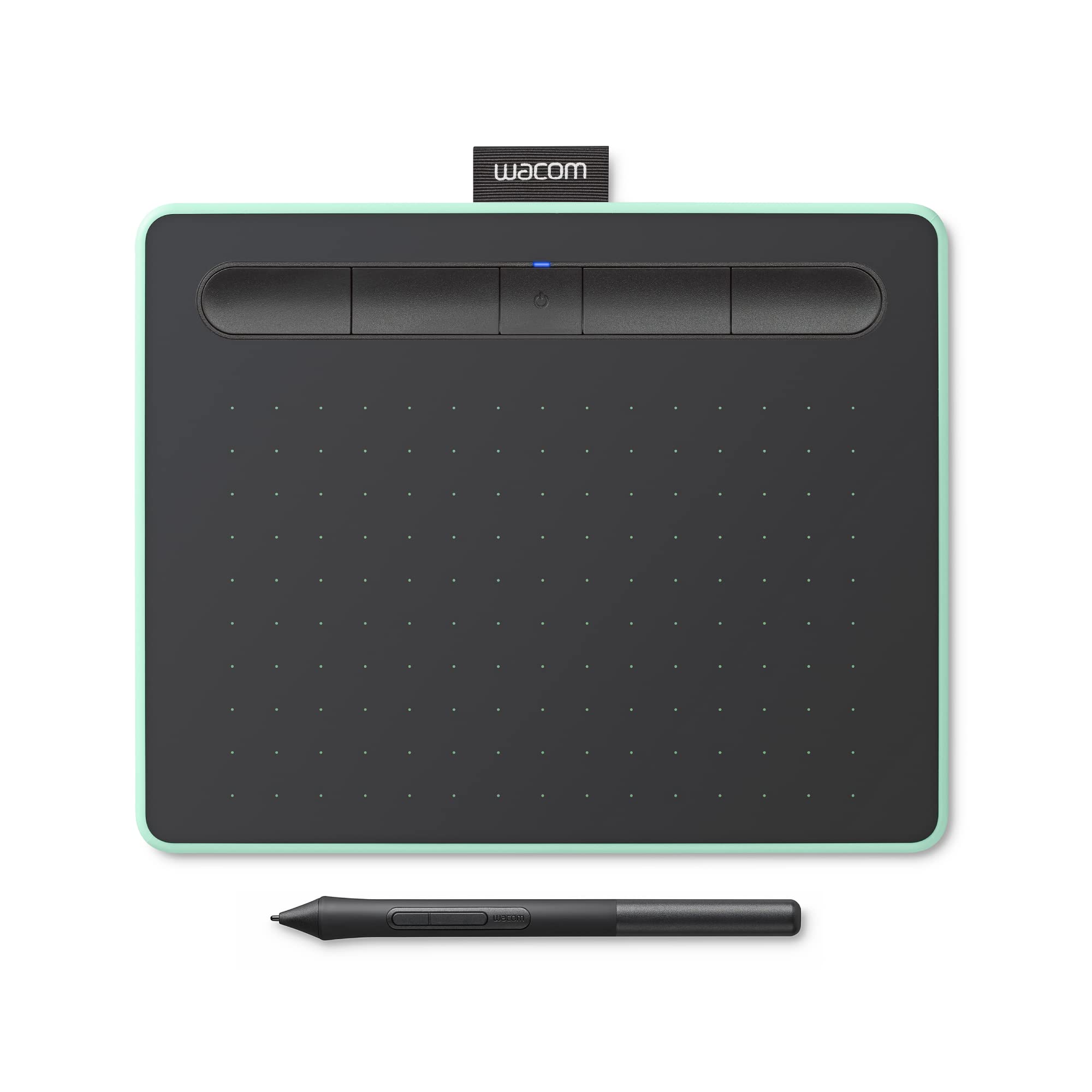 Wacom Intuos Small Bluetooth Graphics Drawing Tablet, Portable for Teachers, Students and Creators, 4 Customizable ExpressKeys, 