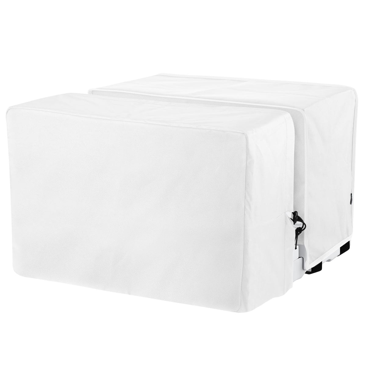 600D Outdoor Air Conditioner Covers And Indoor Air Conditioner Cover For U Shaped Window Ac Unit, With Adjustable Hook And Loop