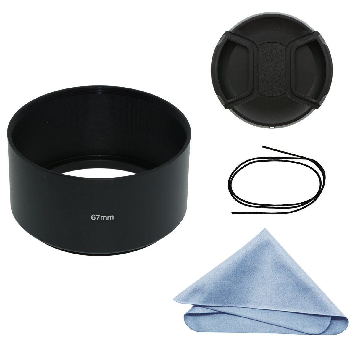 Sioti 67Mm Lens Hood, Matte Treatment Inside, Aluminum Material, Compatible With All Camera Lens S/C/N/F/O/P Etc.(67Mm)