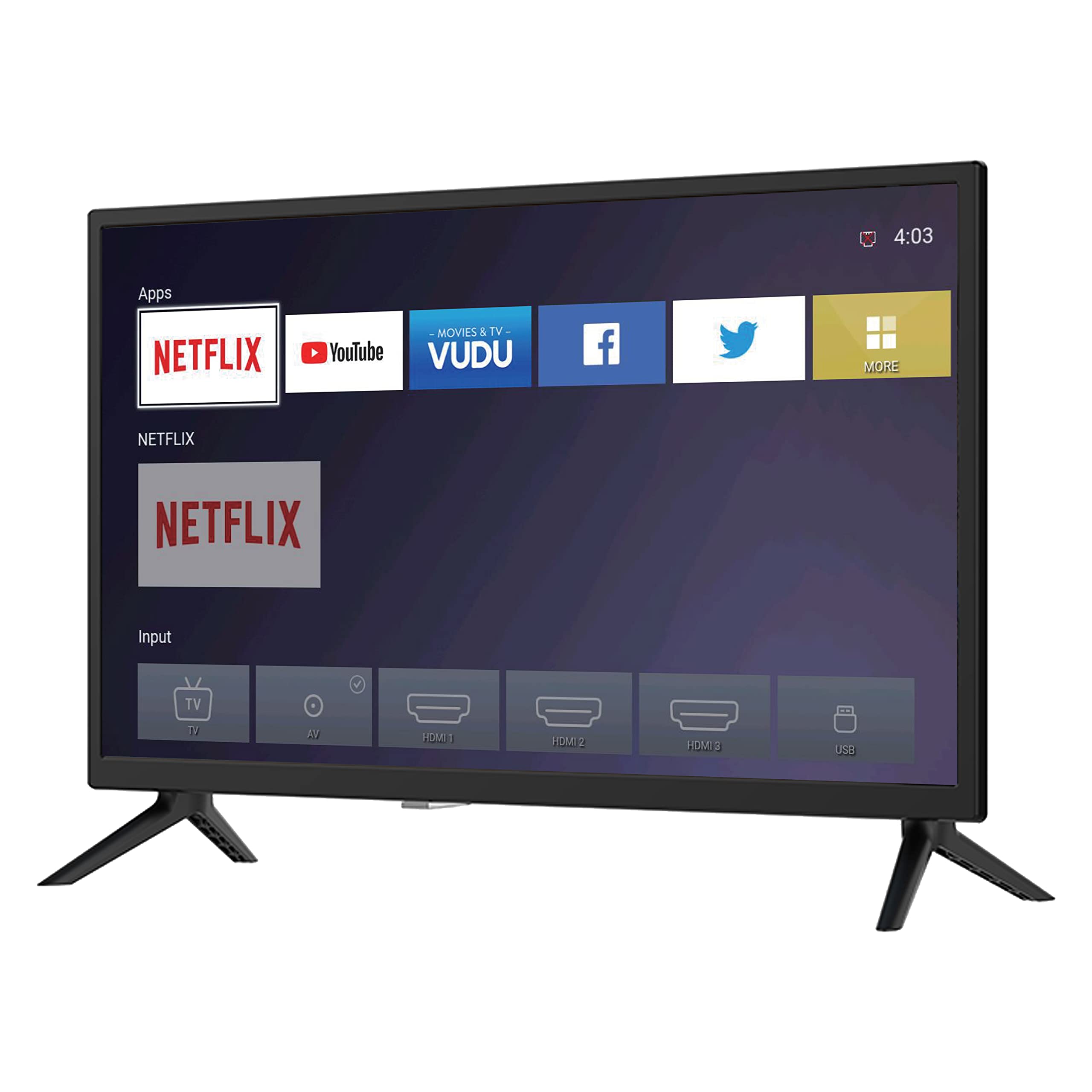 Supersonic Sc-2416Stv 24 Smart Led-Lcd Tv - Hdtv - Black