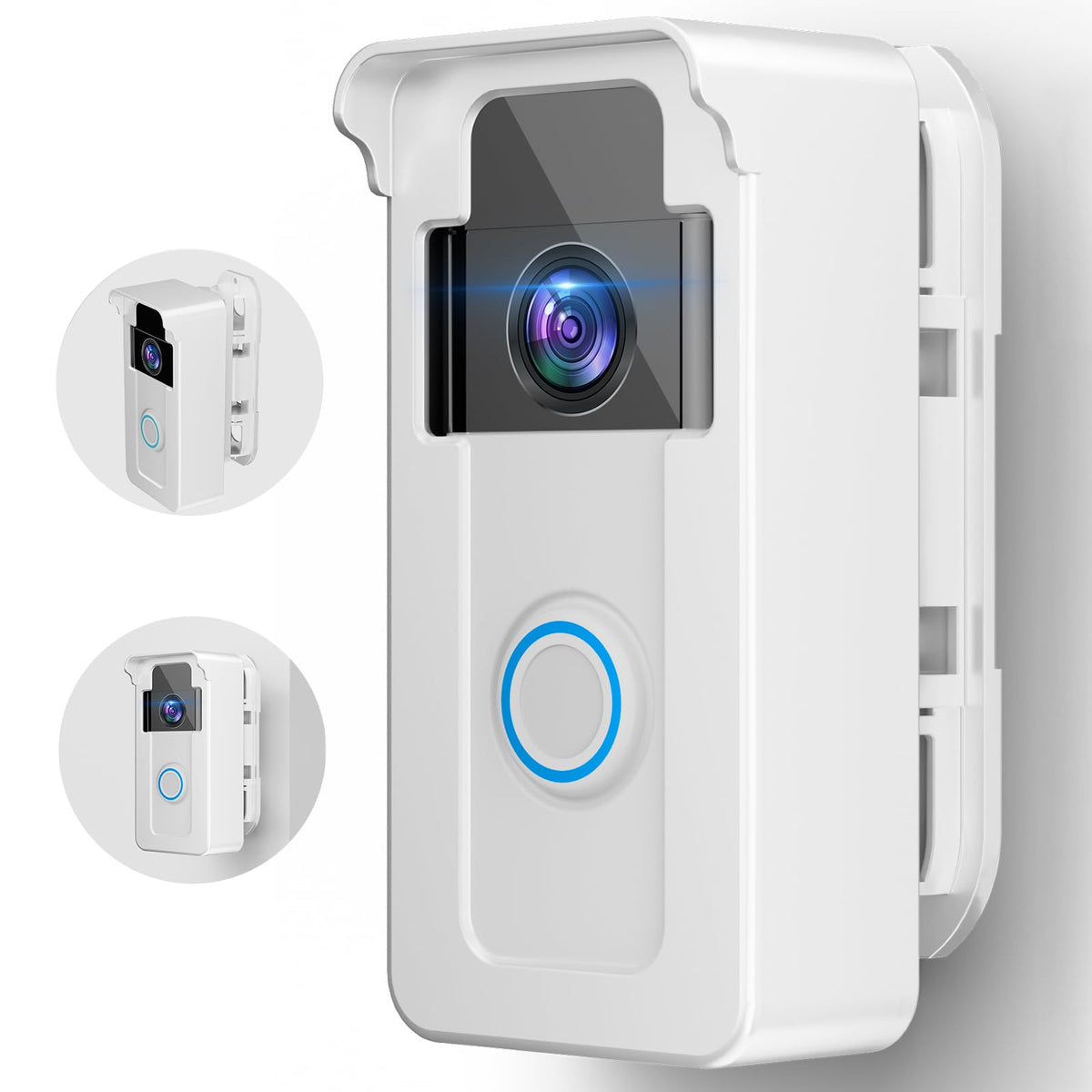 Anti-Theft Doorbell Angle Mount Compatible With Ring/Blink Video Doorbell 1 2 3 Plus 4 Pro 2, Outdoor Camera Mount Holder 45-135