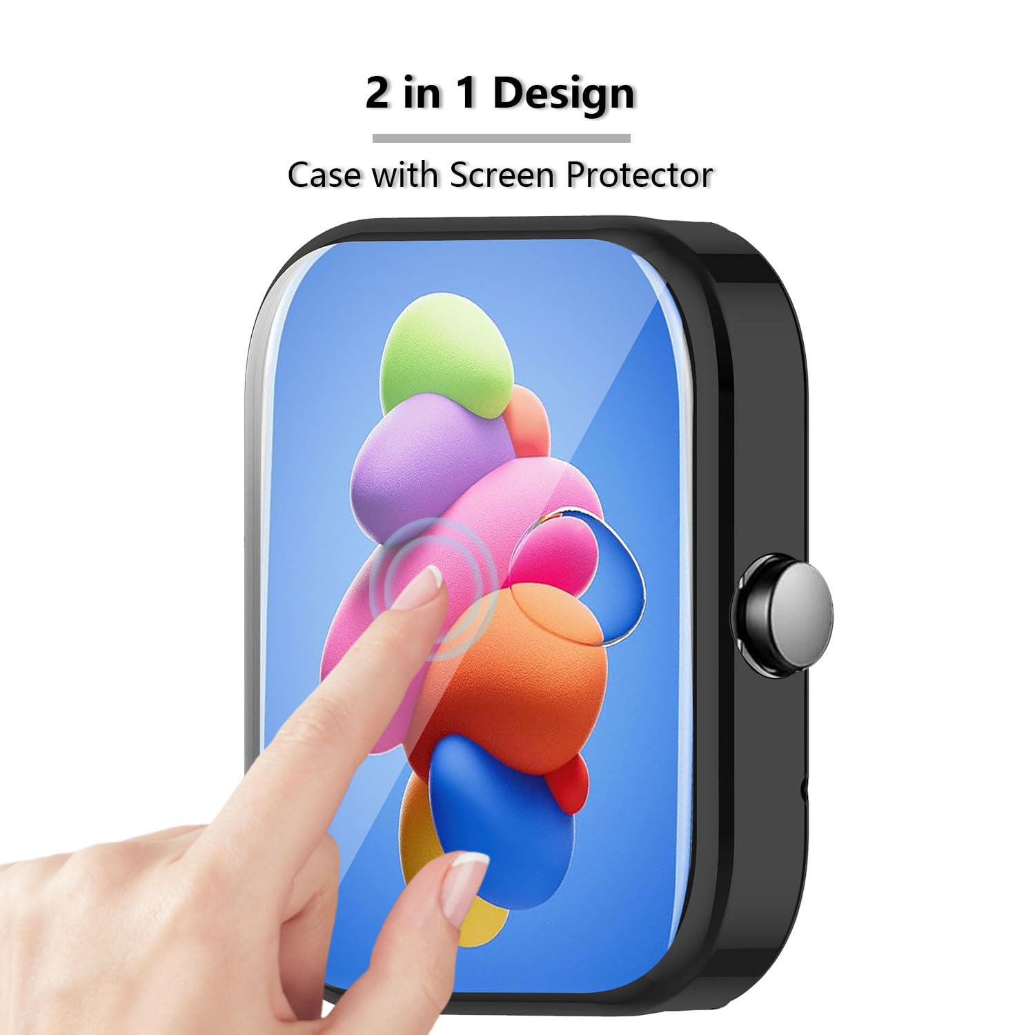 [2-Pack] Screen Protector Compatible With Uaue T60, Qxq T60, Qcoq T60, Cascho T60, Taopodo T60, Matast T60 Case, Soft Tpu Plated