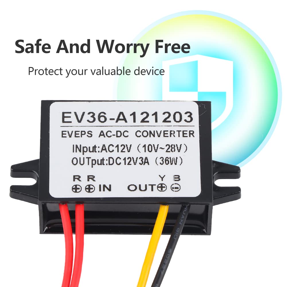 Watris Veiyi Step Down Voltage Convertor, Ac 10 28V To Dc12V0.25V Converter, Waterproof Buck Converter For Car/Waterproof Step D