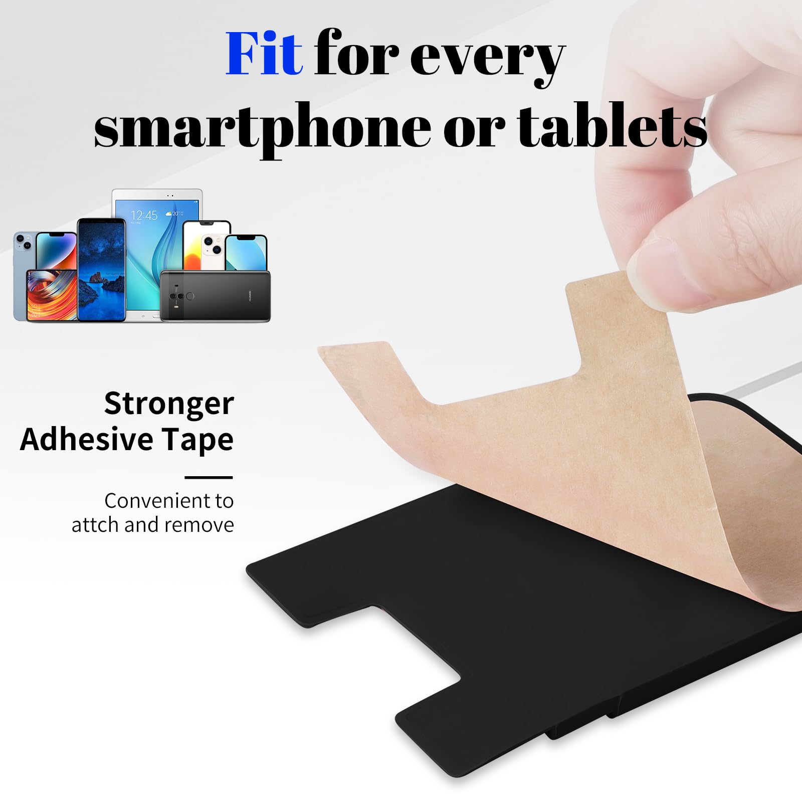 Senose Phone Wallet, 3 Pack Card Holder For Back Of Phone Stick On Phone Cases Great Storage Compatible For Iphone/Android/Samsu