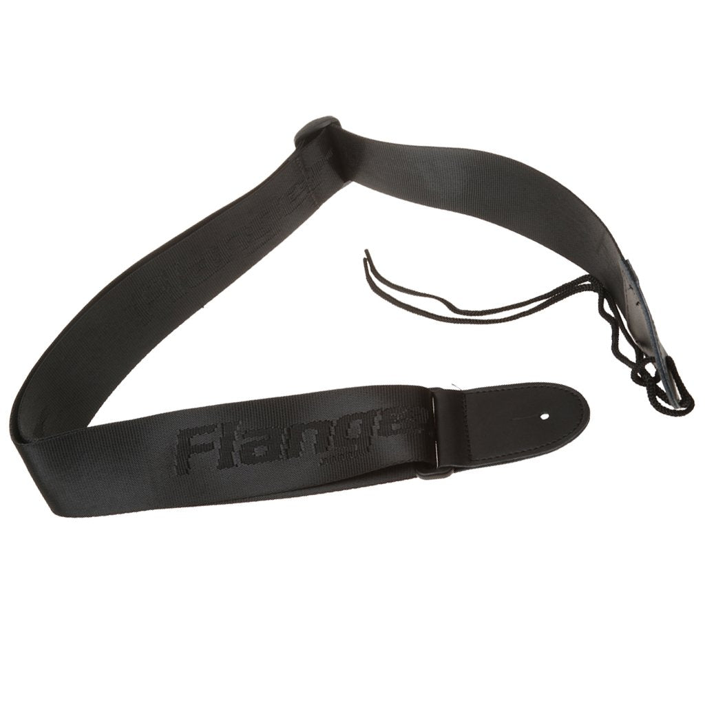 NYLSA Acoustic Electric Guitar Bass Adjustable Black Flanger Guitar Strap Belt