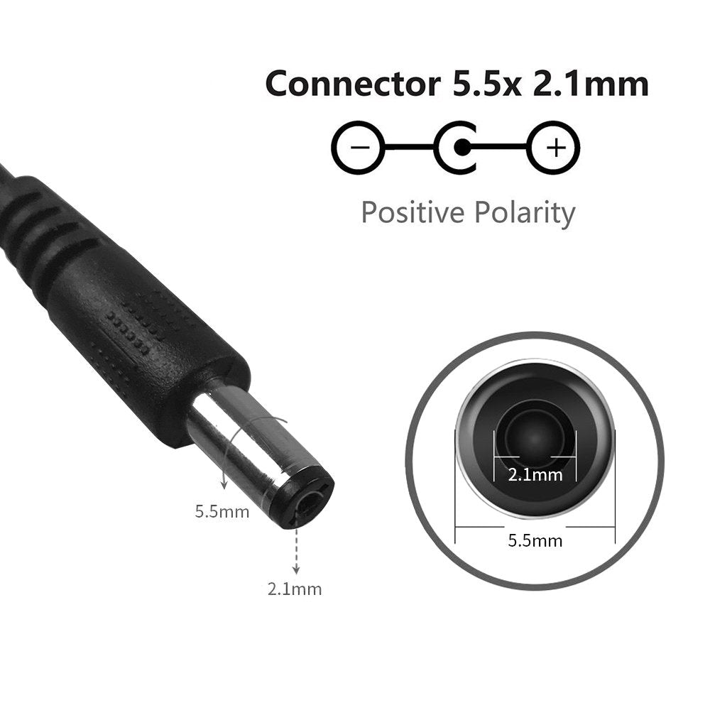 3V 1A Power Supply, Ac To Dc Adapter 3 Volt 1000Ma Power Supply With Long Power Cord 2.1 X 5.5 Mm Plug Tip (Free 3.5 X 1.35 Mm Jack) For Mini Fan Speaker Electric Toothbrush Fountains