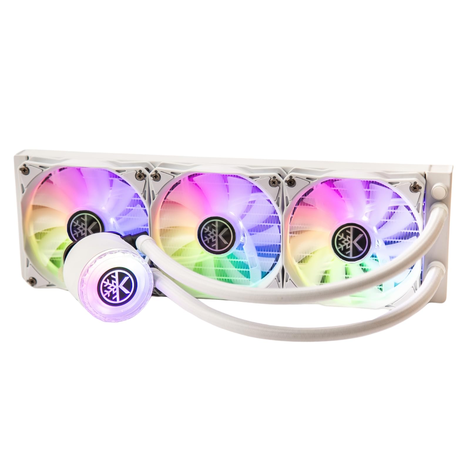 KINGCOOL Aqua Freeze AIO Cooler 360mm Radiator Liquid CPU Cooler RGB All-in-One Water Cooling System, 3x120mm ARGB Fans, AMD AM5