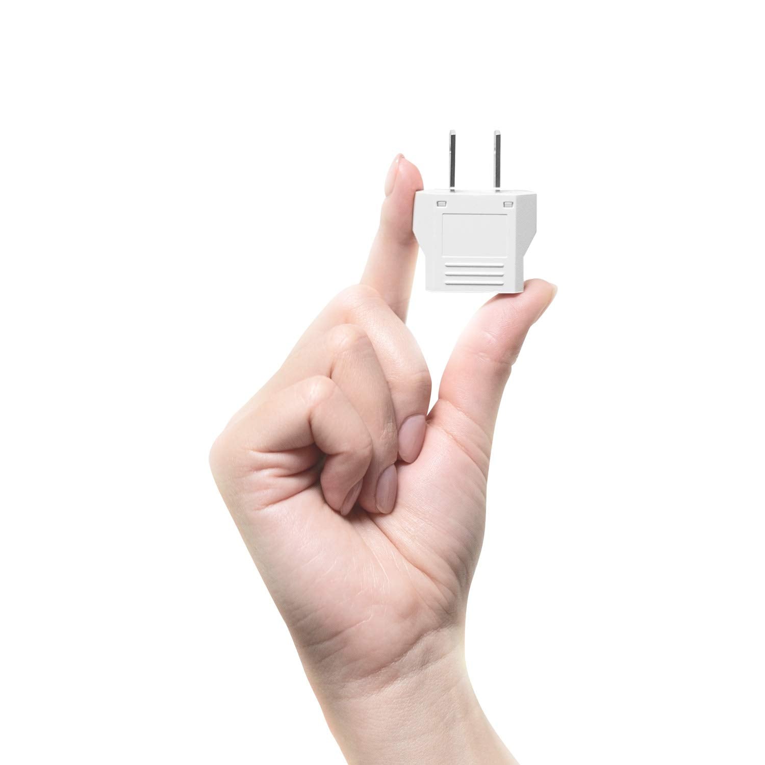European To Us Plug Adapter, Unidapt Eu To Us Plug Adapter, Europe To Usa Plug Adaptor, 220V To 110V Plug Pin Converter, Travel Adapters European To American, Canada, Mexico, Type A, 2 Pack
