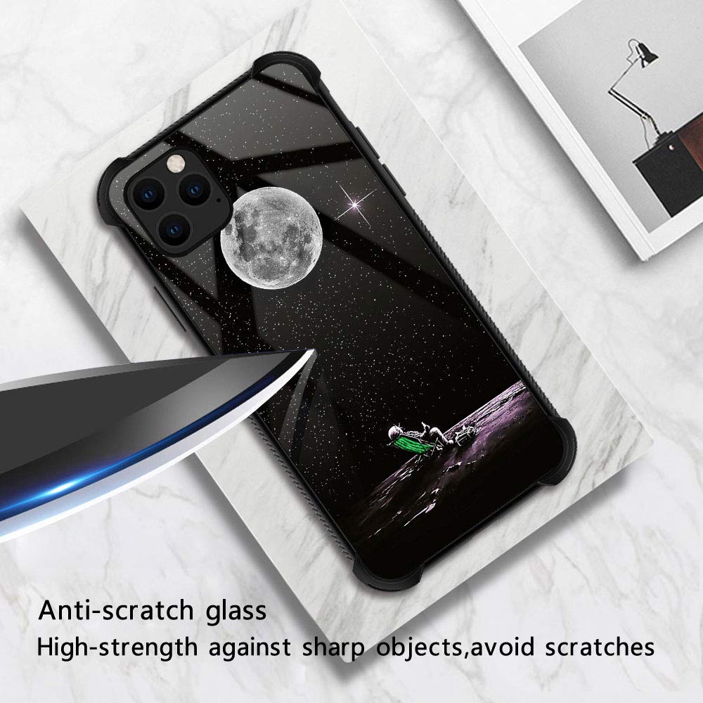 ZHEGAILIAN iPhone 13 Pro Max Phone Case Space Holiday Organic Glass TPU Anti-Scratch