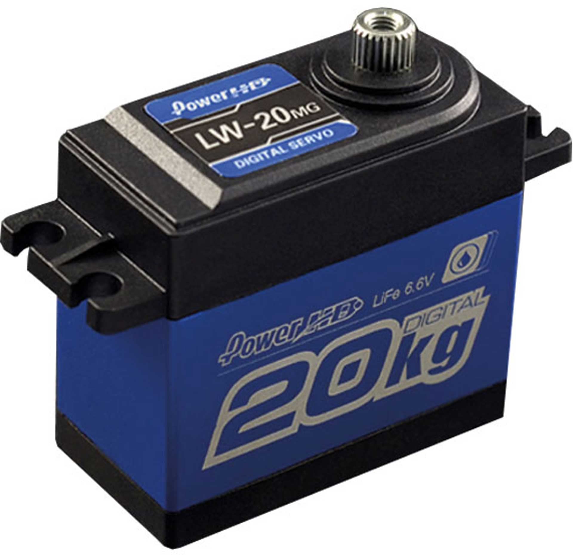 Power Hd Waterproof 4.8 6.6V Super Torque Digital Servo 0.16Sec/277.7Oz In/20Kg Cm For Crawler/Buggy/On Road #Lw 20Mg