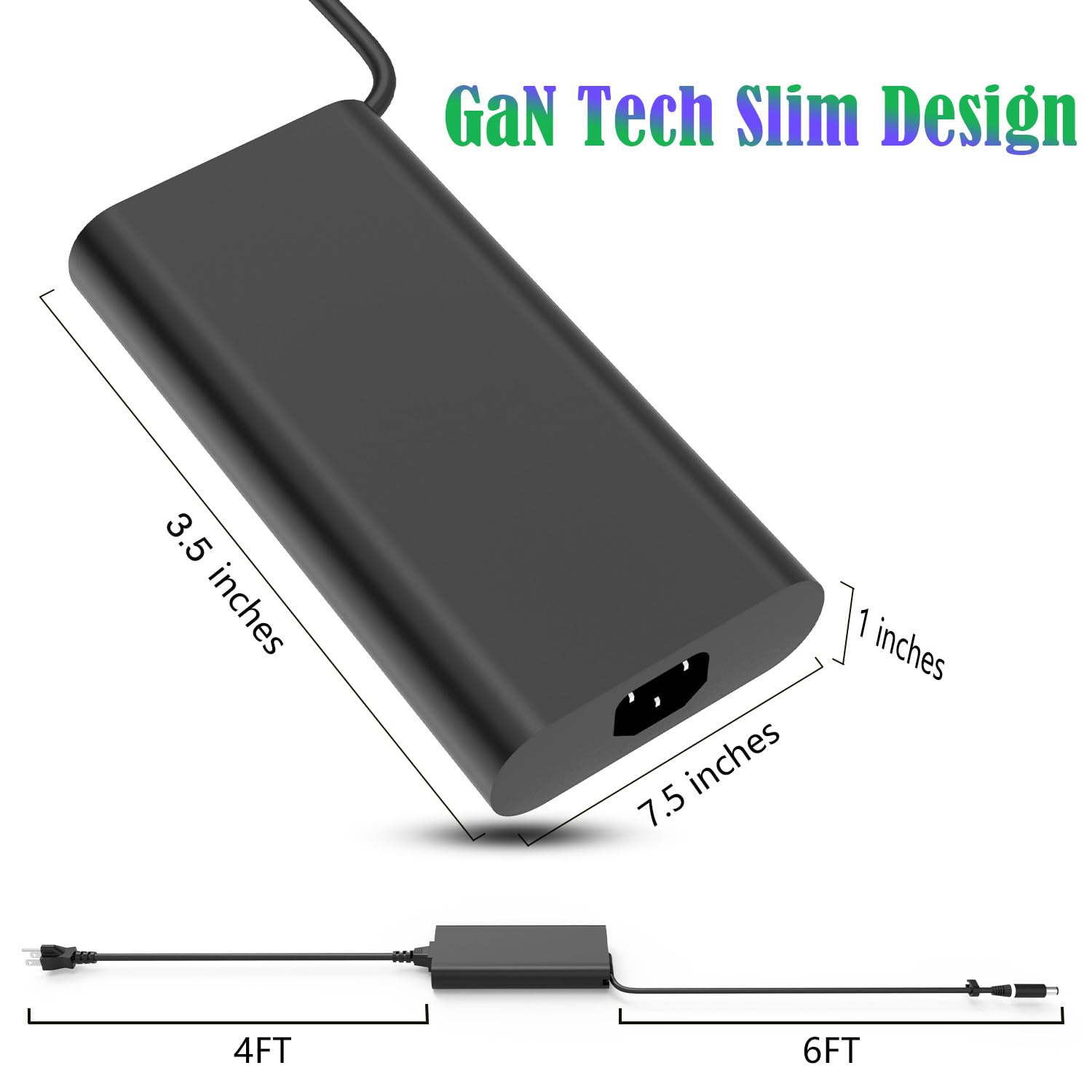 Slim 330W 16.92A 19.5V Ac Laptop Charger For Dell Alienware M17 M18X X17 X51 Area 51M G15 G16 5530 7630 7620 Da330Pm190 La330Pm190 Da330Pm111 La330Pm160 Power Supply Adapter Cord