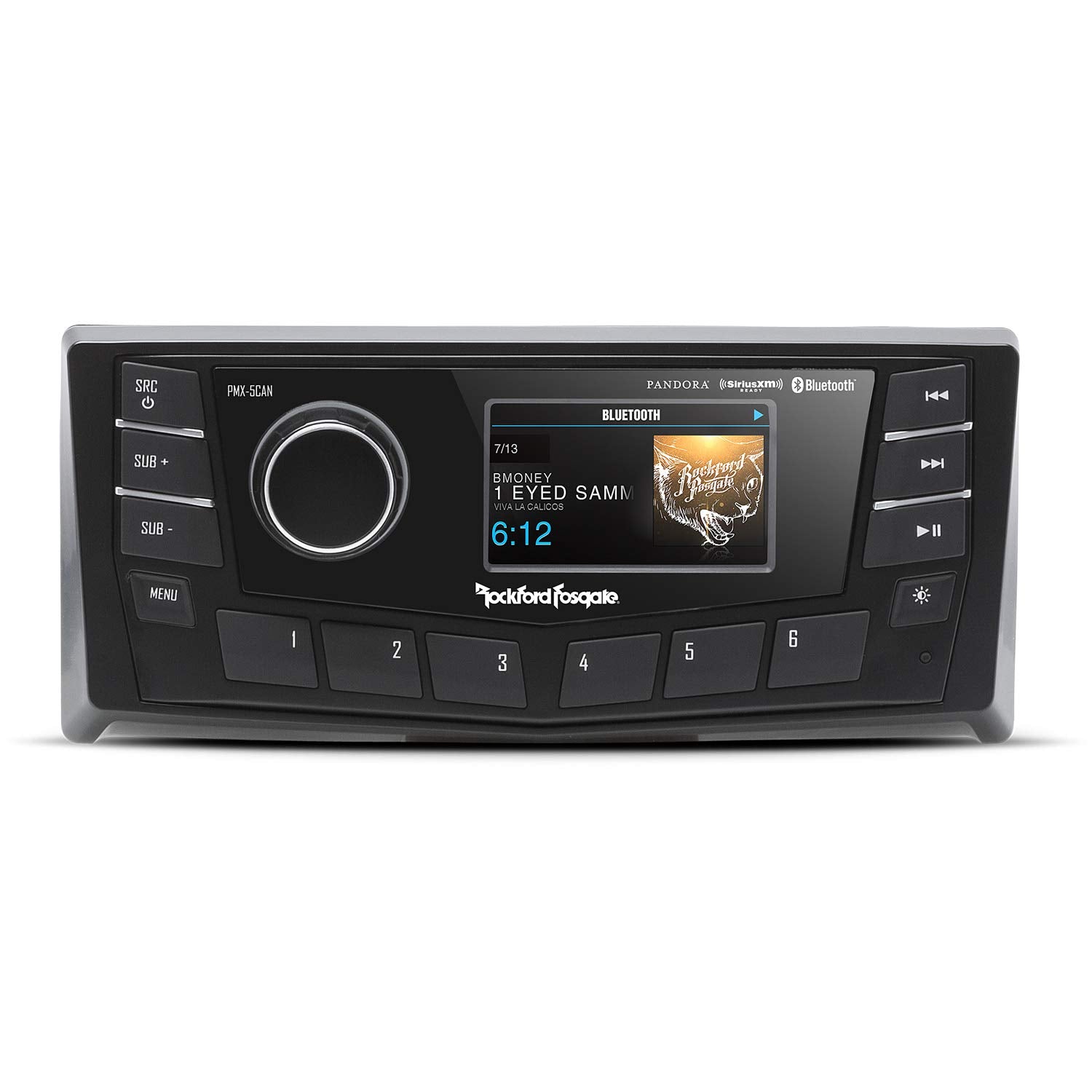 Rockford Fosgate Pmx 5Can Punch Marine Am/Fm/Wb Digital Media Receiver 2.7' Display W/Can Bus.