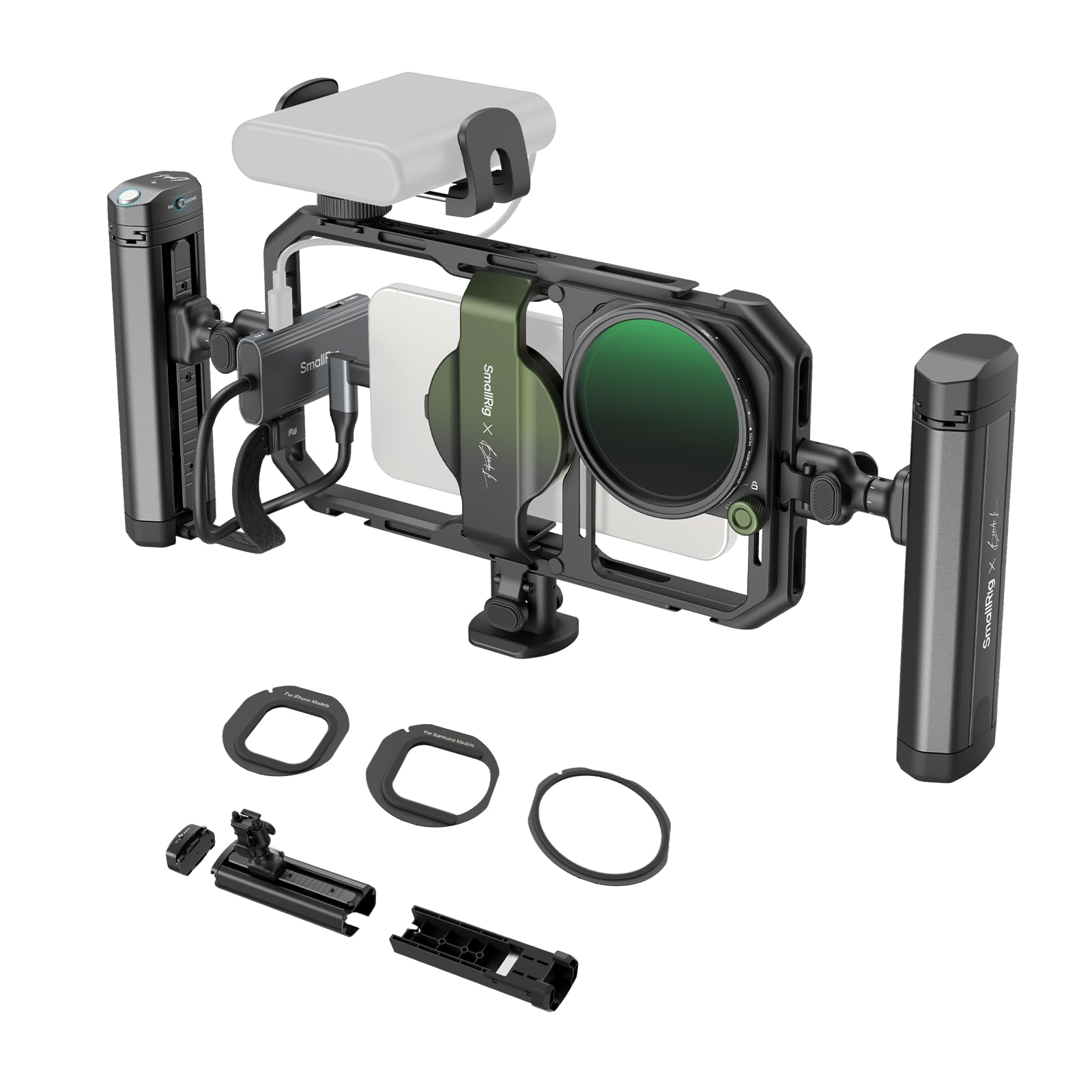 SmallRig x Brandon Li All-in-One Mobile Video Kit, Universal Quick Release Phone Video Rig Kit for iPhone for Samsung for Pixel,