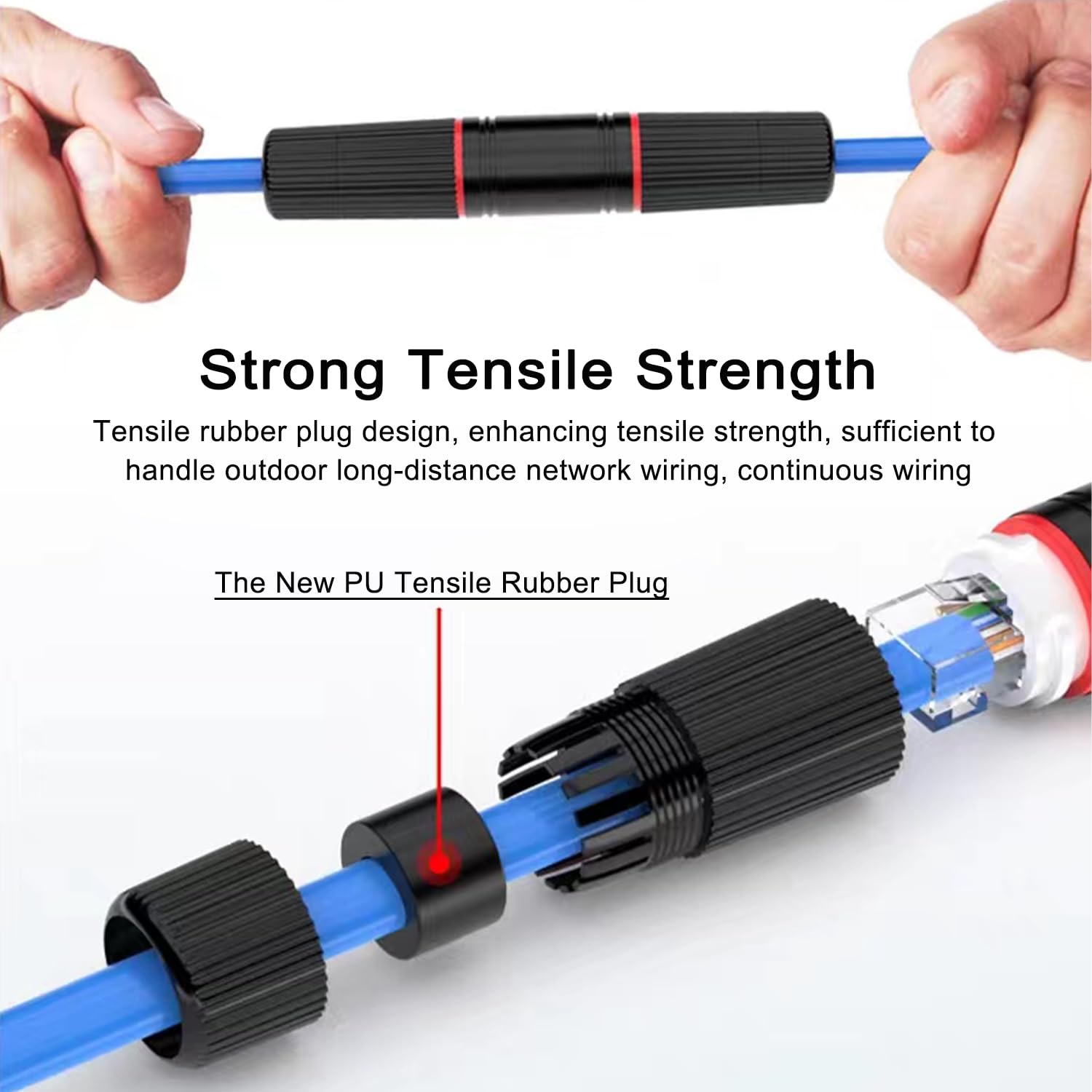 Tiedxioy (2 Pack Waterproof Ethernet Rj45 Coupler Poe, Rj45 Connector Female To Female For Outdoor Network Cable Extension, Ip67