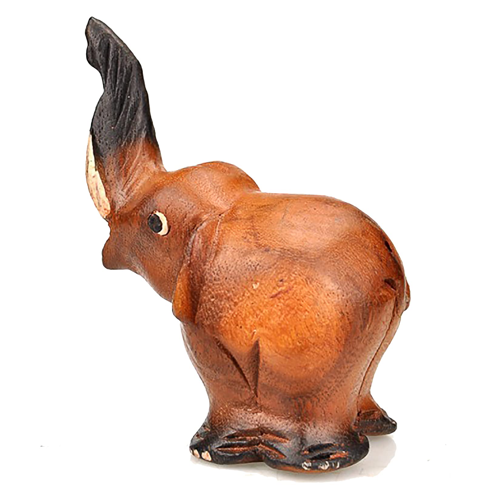 3.5'' Wooden Elephant Call Whistle   Musical Ocarina Craft Decor