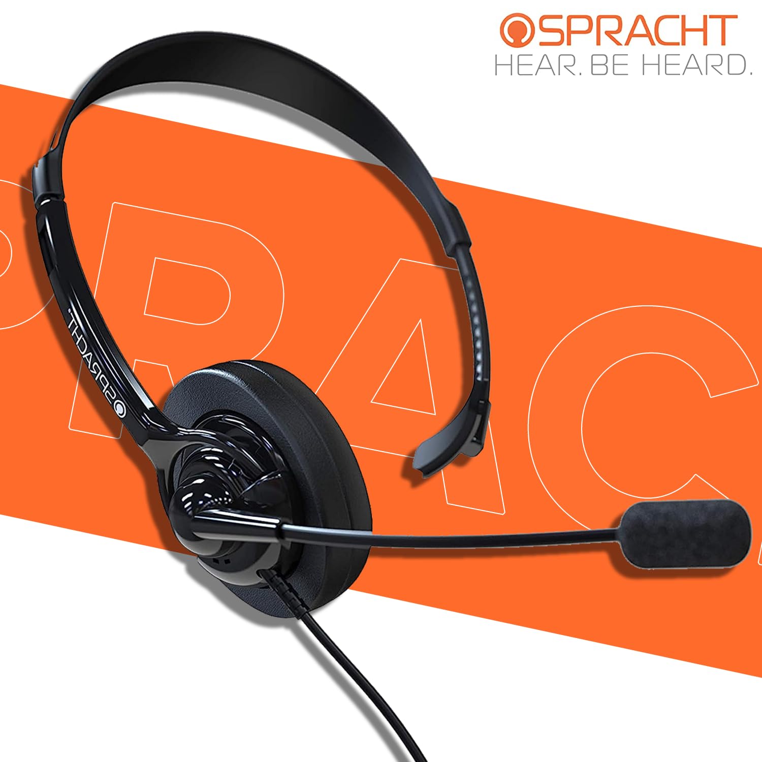 Spracht Zum350M Stereo 3.5Mm Jack & 2.5Mm Adapter Universal Headset | Headphones Wired With Microphone For Tablets, Smart Phones